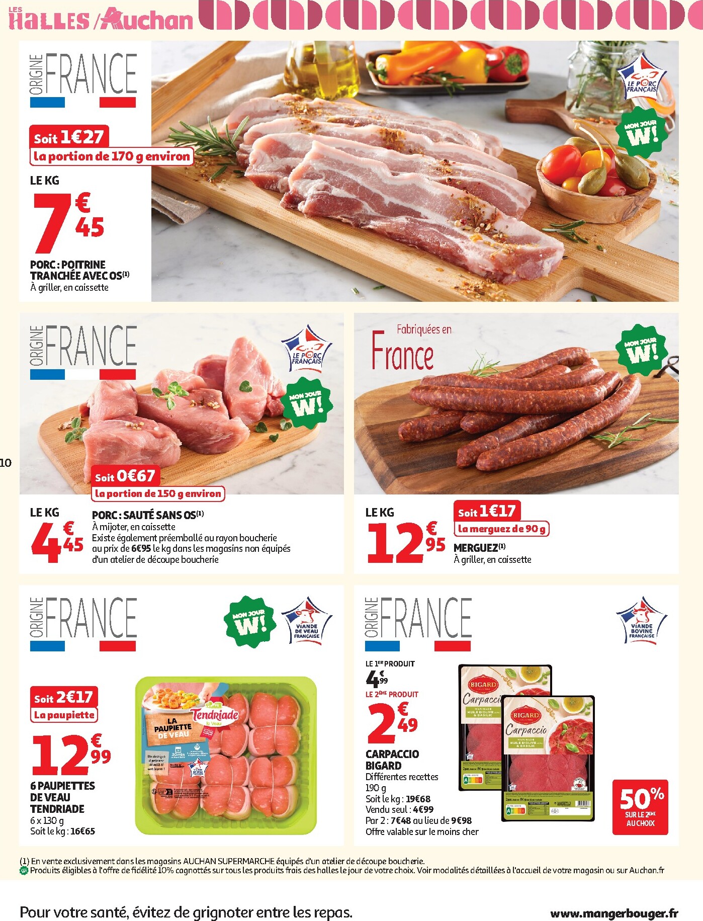 auchan - Flyer Auchan - Supermarché pour la semaine prochaine du du mardi 25/08/2026 au du samedi 29/08/2026 - page: 10