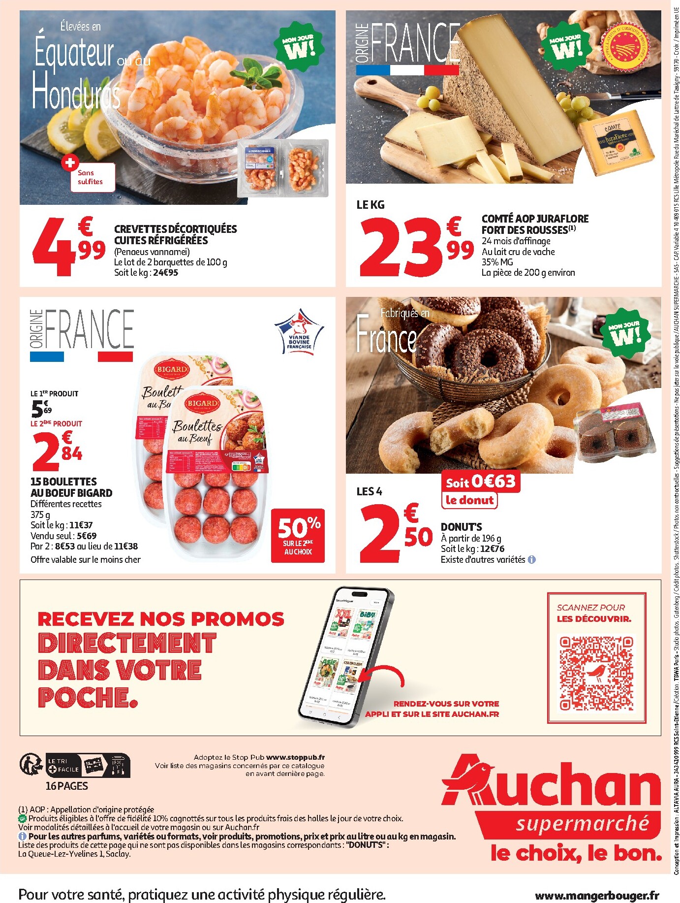 auchan - Flyer Auchan - Supermarché pour la semaine prochaine du du mardi 25/08/2026 au du samedi 29/08/2026 - page: 16