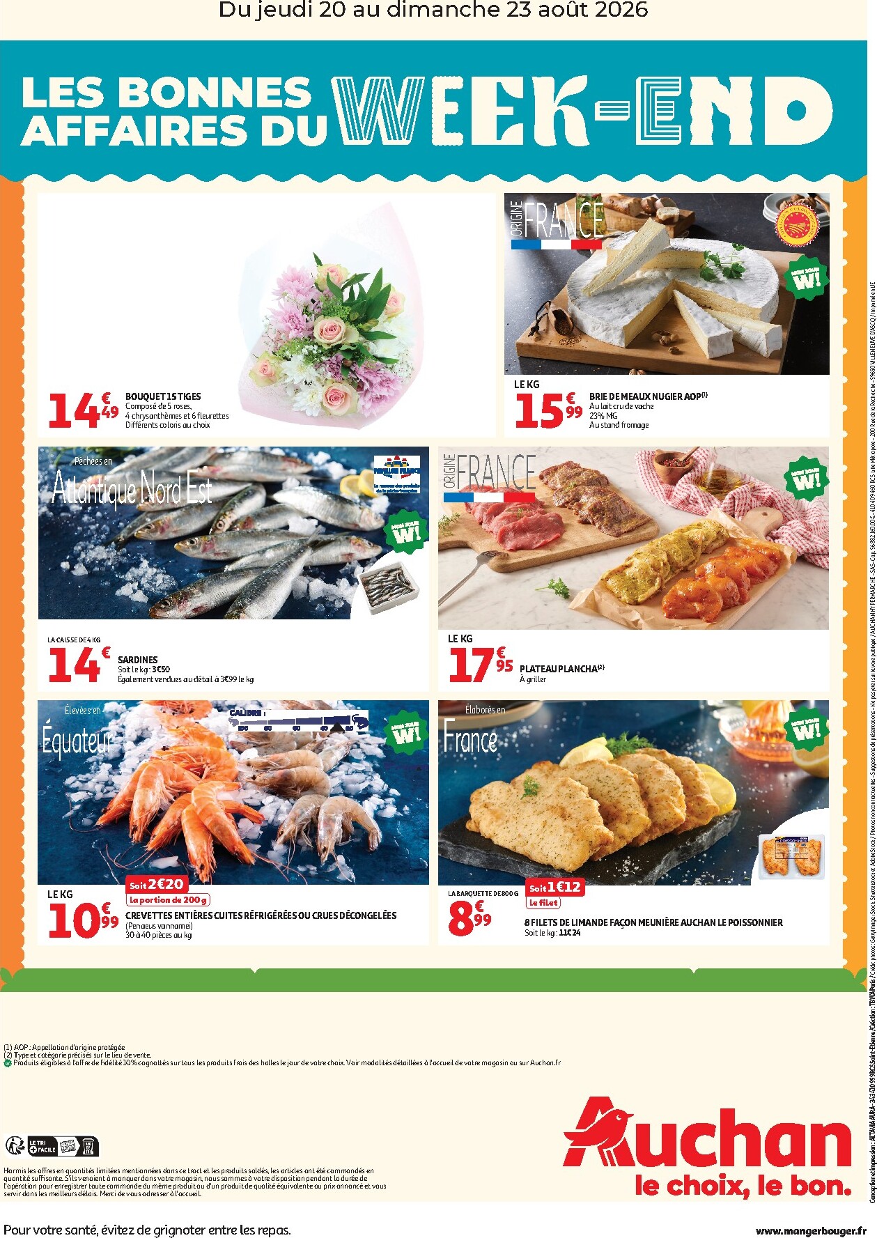 auchan - Current Auchan - Les Bonnes affaires du week-end leaflet valid from de jeudi 20/08/2026 to du dimanche 23/08/2026 - page: 2