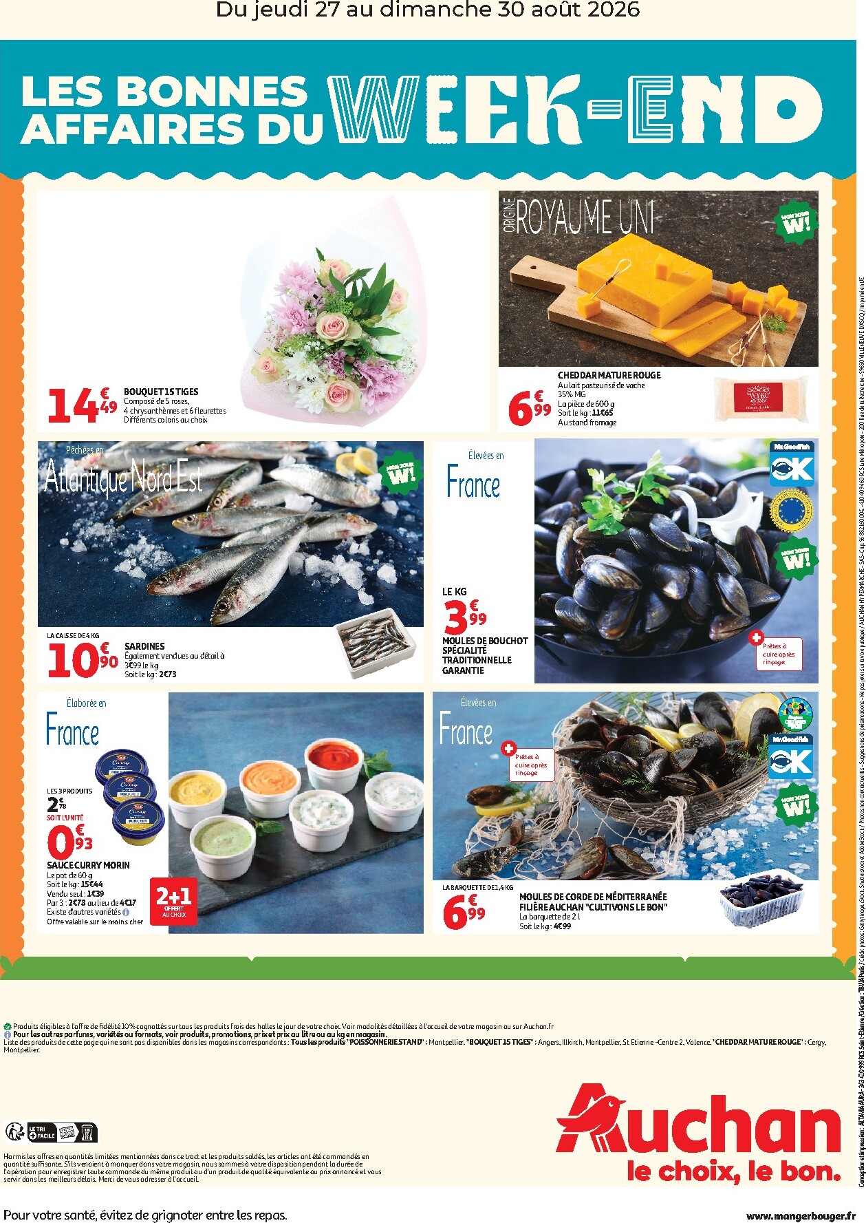 auchan - Current Auchan Hypermarché - Les bons plan du week end leaflet valid from de jeudi 27/08/2026 to du dimanche 30/08/2026 - page: 2