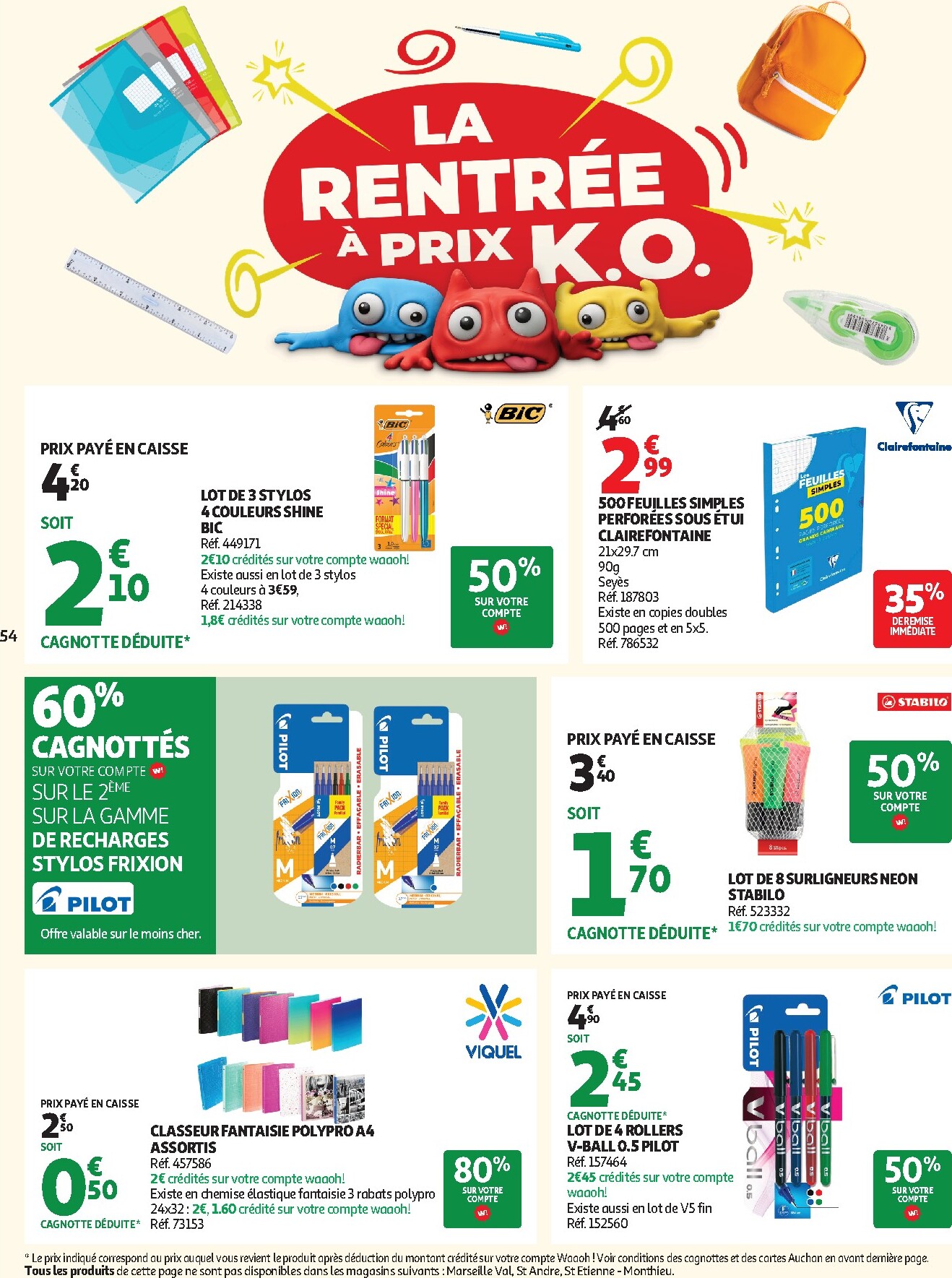 auchan - Flyer Auchan - Tops rentrée hypers pour la semaine prochaine du du mardi 01/09/2026 au du dimanche 13/09/2026 - page: 56