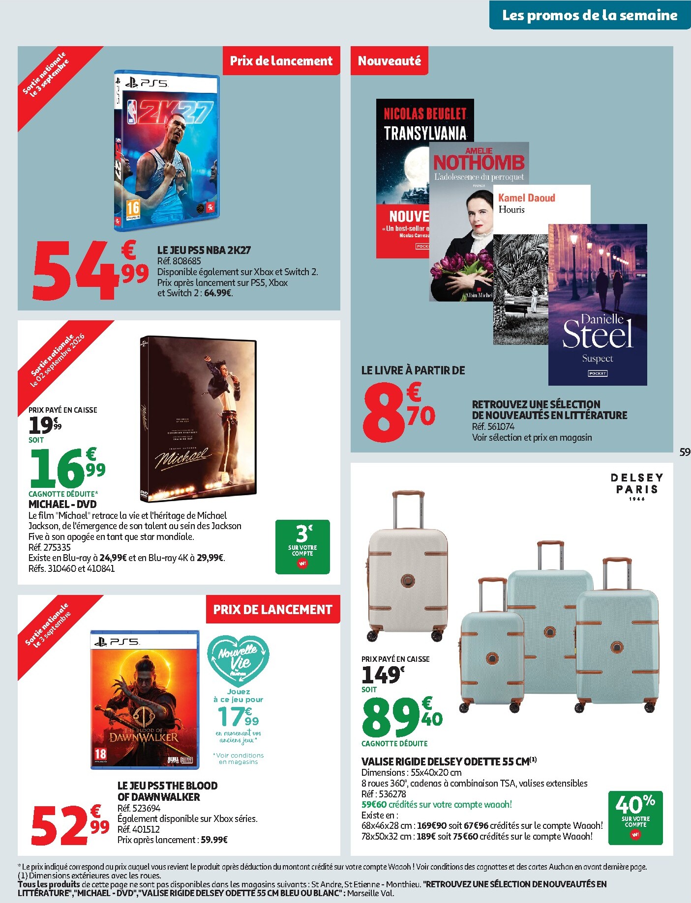 auchan - Flyer Auchan - Tops rentrée hypers pour la semaine prochaine du du mardi 01/09/2026 au du dimanche 13/09/2026 - page: 61