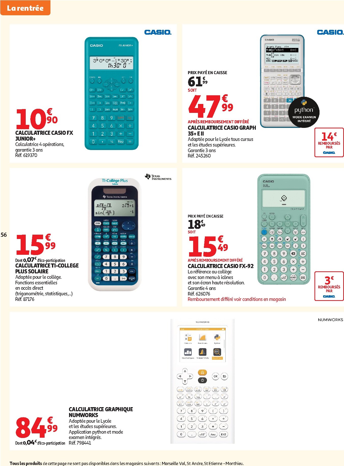 auchan - Flyer Auchan - Tops rentrée hypers pour la semaine prochaine du du mardi 01/09/2026 au du dimanche 13/09/2026 - page: 58