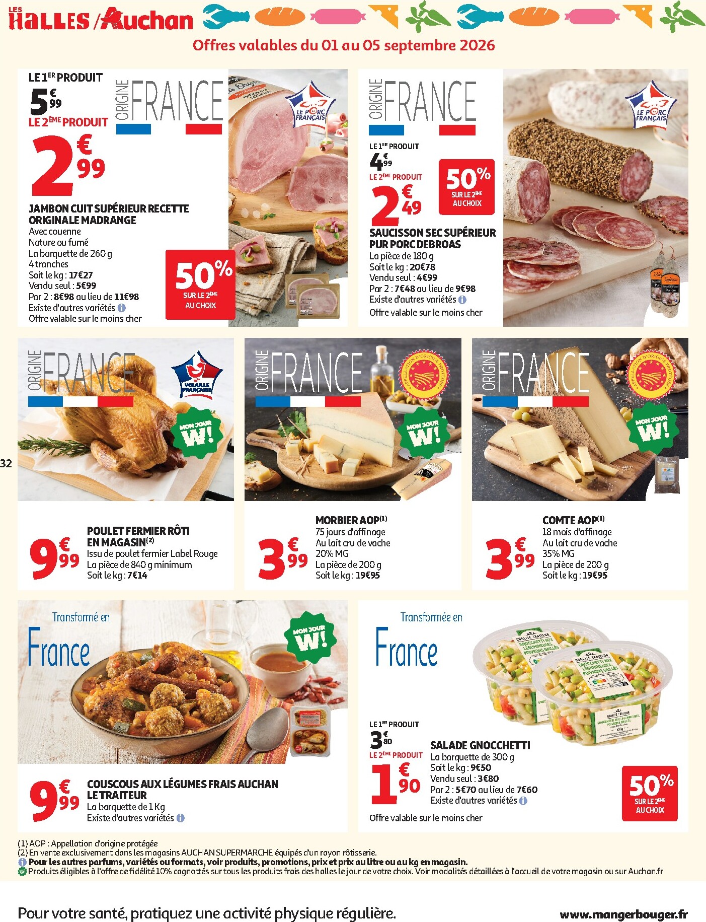 auchan - Flyer Auchan supermarché pour la semaine prochaine du du mardi 01/09/2026 au du samedi 12/09/2026 - page: 32