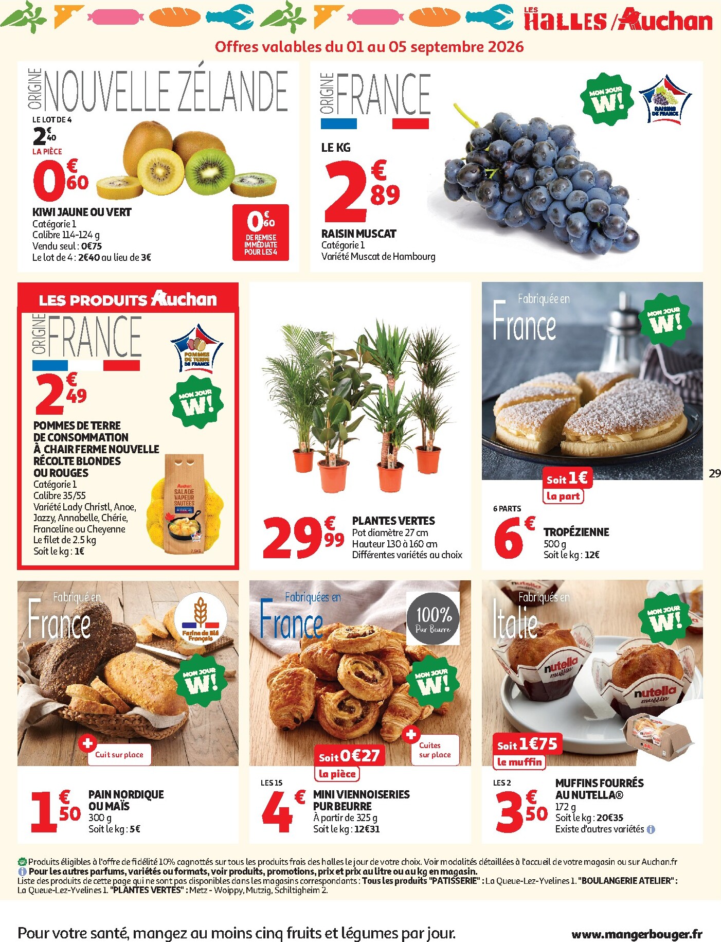 auchan - Flyer Auchan supermarché pour la semaine prochaine du du mardi 01/09/2026 au du samedi 12/09/2026 - page: 29