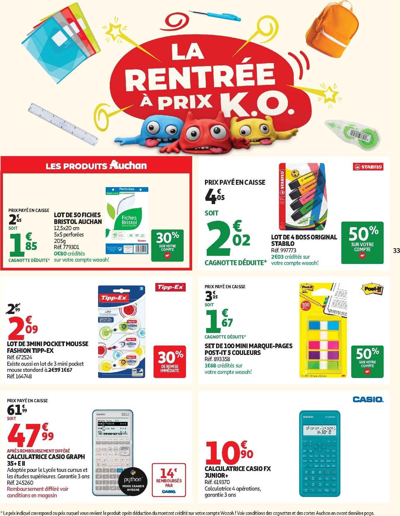 auchan - Flyer Auchan supermarché pour la semaine prochaine du du mardi 01/09/2026 au du samedi 12/09/2026 - page: 33
