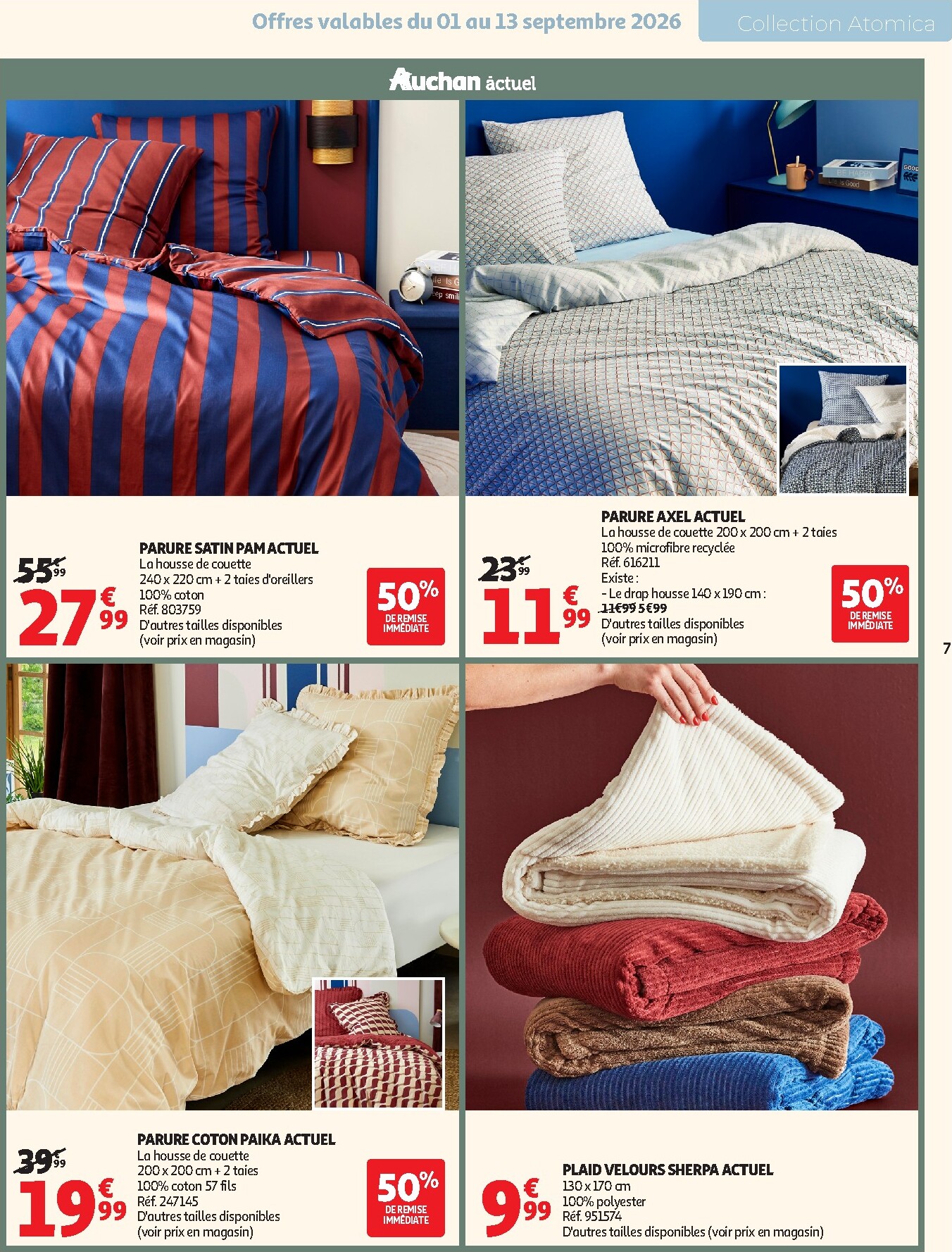 auchan - Flyer Auchan - Inspiration déco pour la semaine prochaine du du mardi 01/09/2026 au du dimanche 01/11/2026 - page: 7