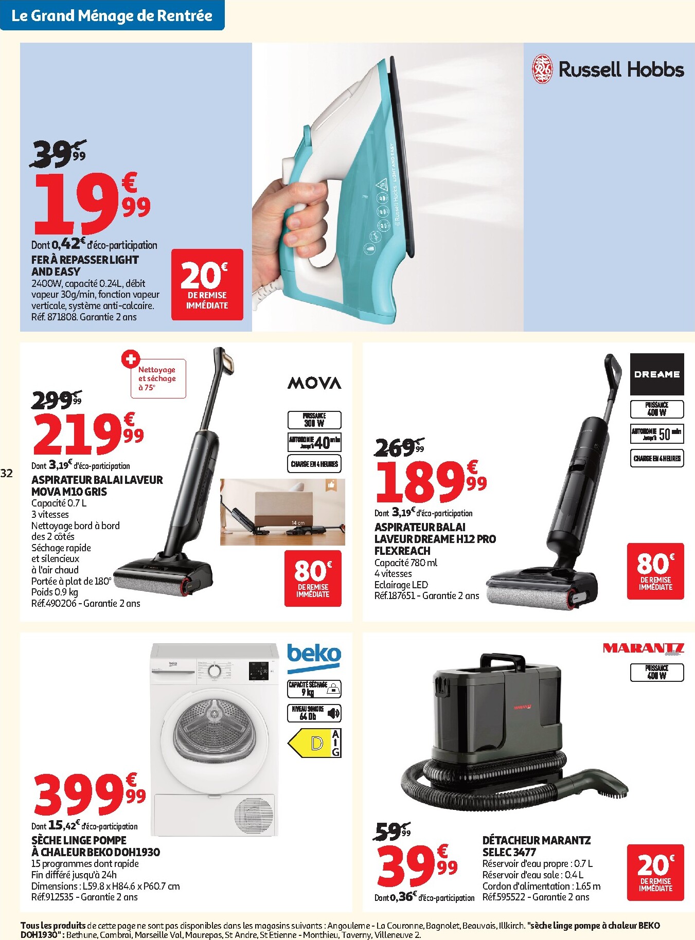 auchan - Flyer Auchan pour la semaine prochaine du du mardi 08/09/2026 au du dimanche 20/09/2026 - page: 32