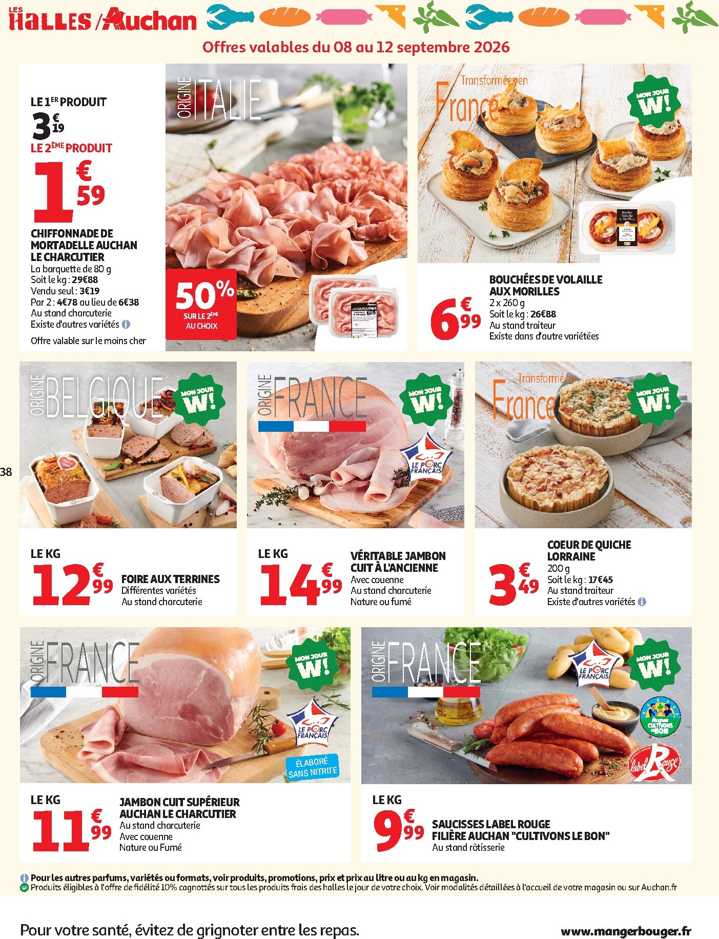 auchan - Flyer Auchan pour la semaine prochaine du du mardi 08/09/2026 au du dimanche 20/09/2026 - page: 38
