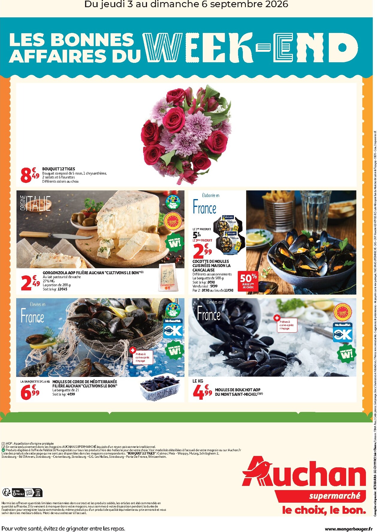 auchan - Current Auchan supermarché leaflet valid from de jeudi 03/09/2026 to du dimanche 06/09/2026 - page: 2