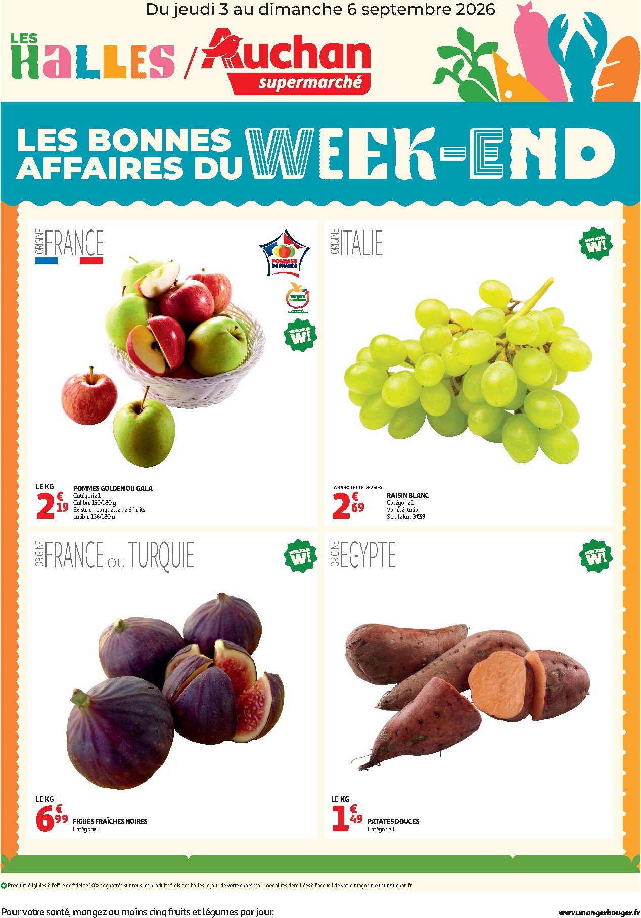 auchan - Current Auchan supermarché leaflet valid from de jeudi 03/09/2026 to du dimanche 06/09/2026 - page: 1