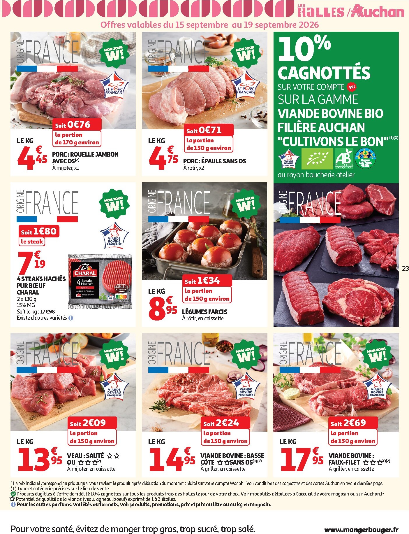auchan - Flyer Auchan pour la semaine prochaine du du mardi 15/09/2026 au du dimanche 27/09/2026 - page: 23