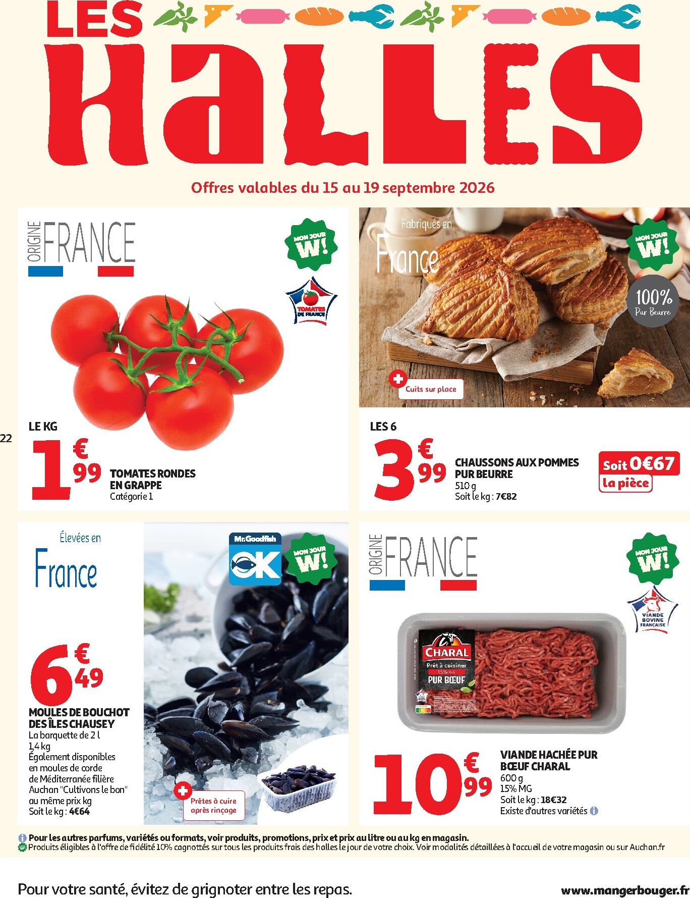 auchan - Flyer Auchan pour la semaine prochaine du du mardi 15/09/2026 au du dimanche 27/09/2026 - page: 22