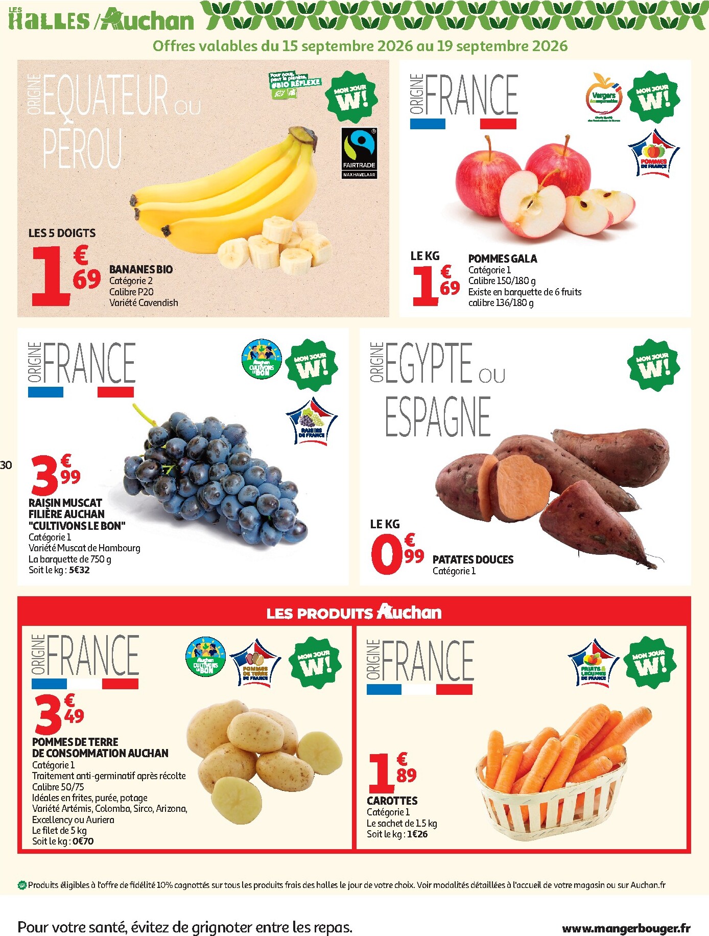 auchan - Flyer Auchan pour la semaine prochaine du du mardi 15/09/2026 au du dimanche 27/09/2026 - page: 30