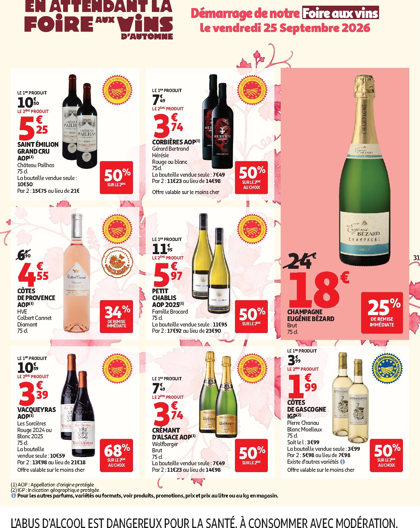 auchan - Flyer Auchan - Foire à la bière supers - Supermarché pour la semaine prochaine du du mardi 15/09/2026 au du samedi 26/09/2026 - page: 31