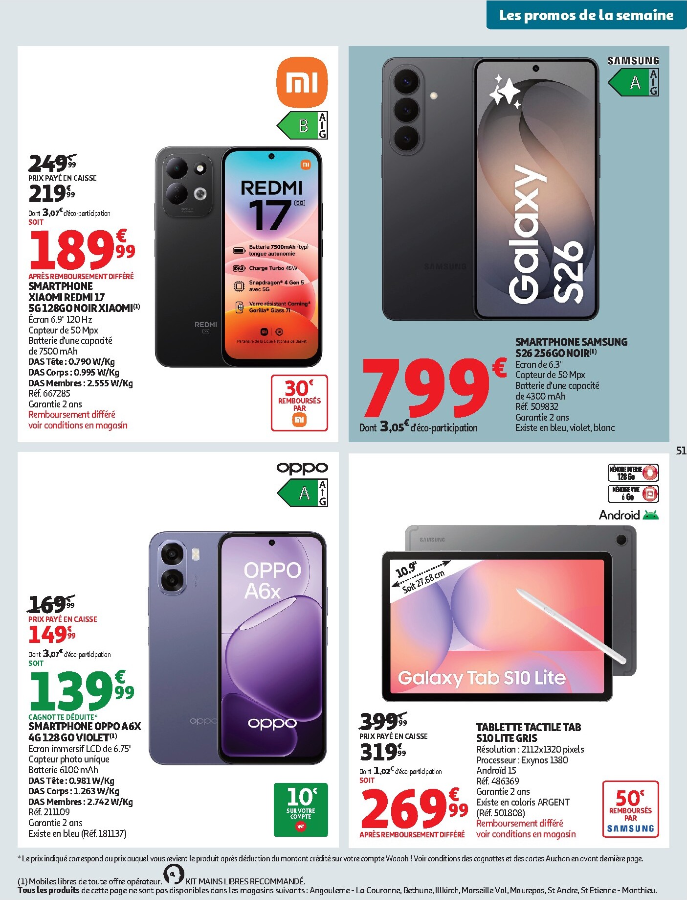 auchan - Current Auchan leaflet valid from du mardi 15/09/2026 to du dimanche 27/09/2026 - page: 51