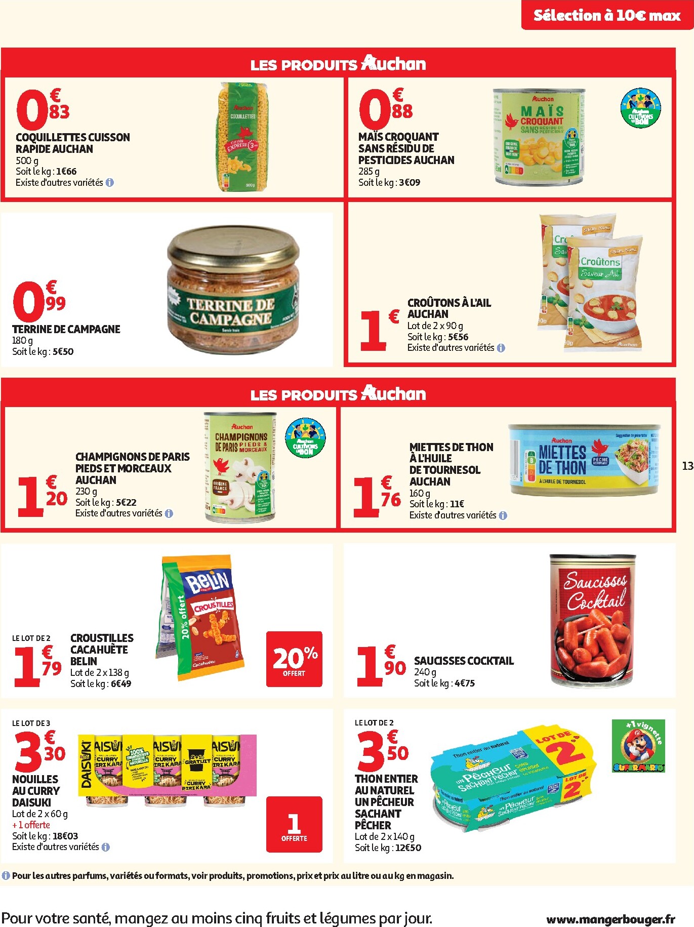 auchan - Current Auchan leaflet valid from du mardi 15/09/2026 to du dimanche 27/09/2026 - page: 13