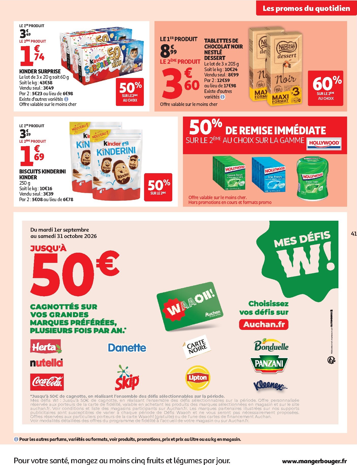 auchan - Flyer Auchan pour la semaine prochaine du du mardi 22/09/2026 au du dimanche 04/10/2026 - page: 41