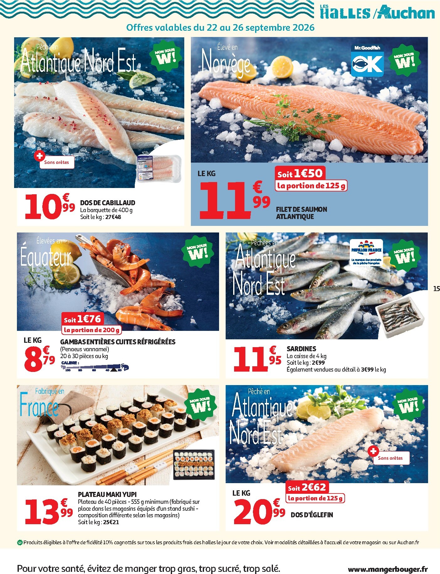 auchan - Flyer Auchan pour la semaine prochaine du du mardi 22/09/2026 au du dimanche 04/10/2026 - page: 15