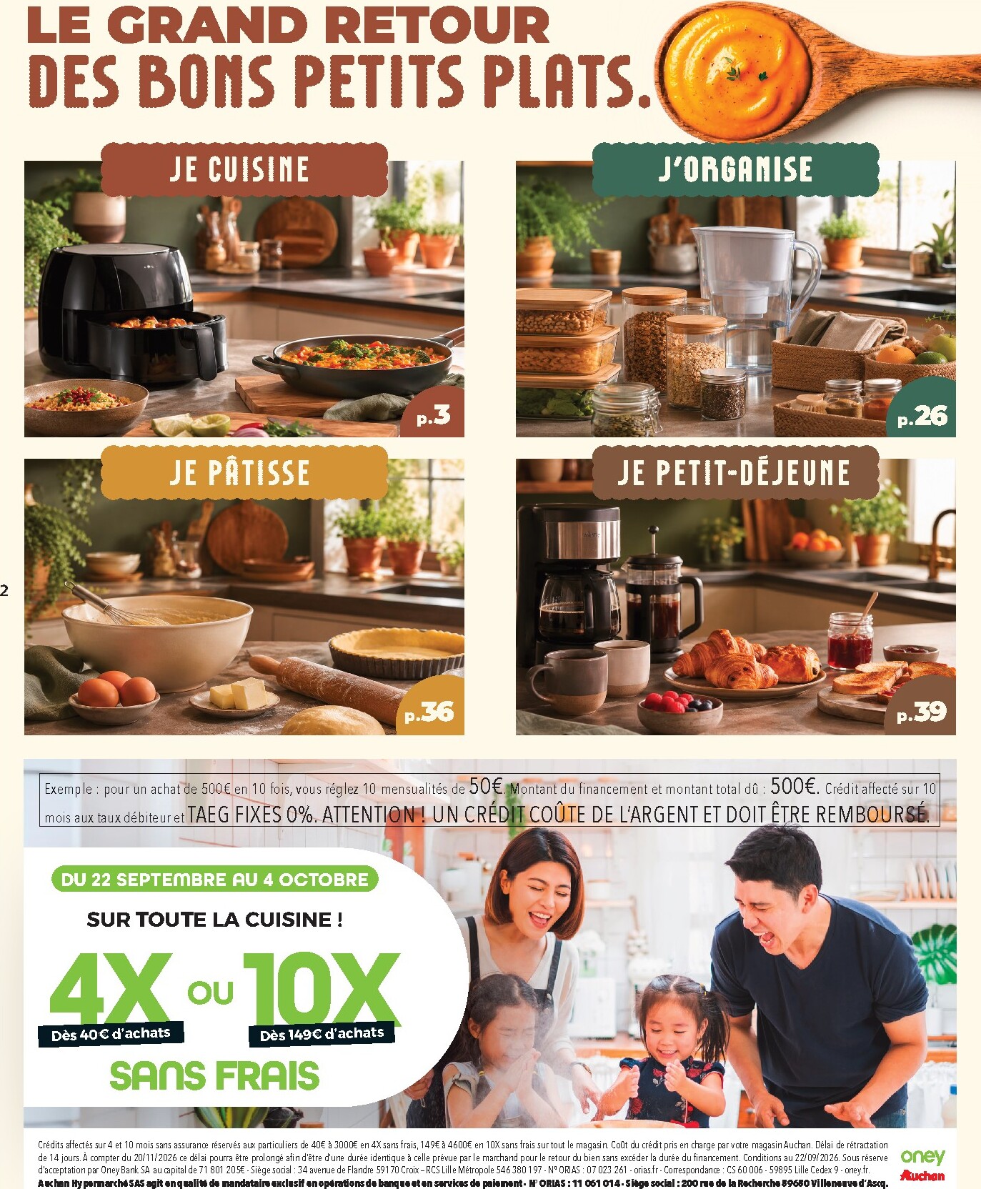 auchan - Flyer Auchan - Cuisine gourmande hypers pour la semaine prochaine du du mardi 22/09/2026 au du dimanche 04/10/2026 - page: 2