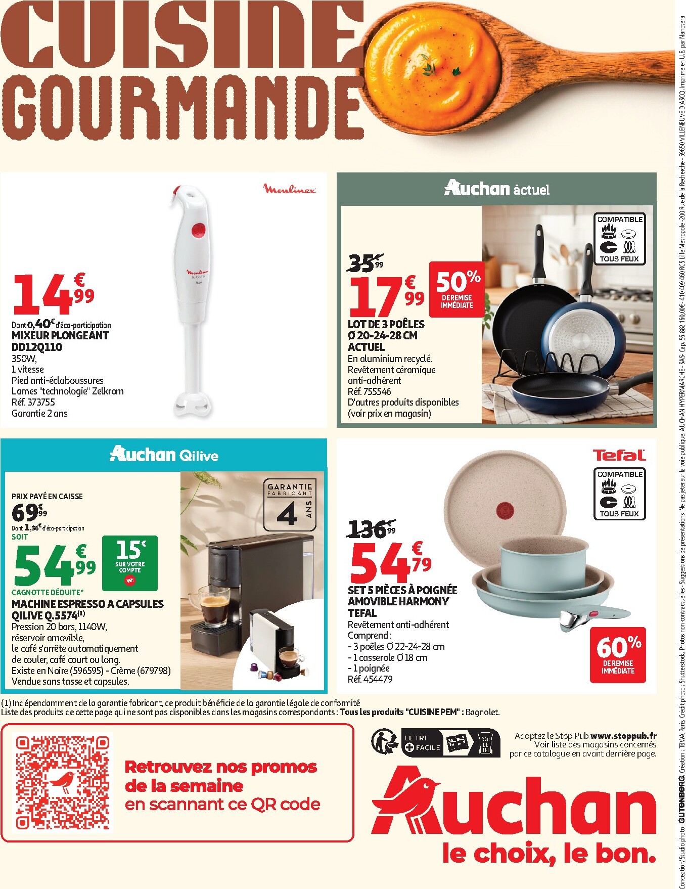 auchan - Flyer Auchan - Cuisine gourmande hypers pour la semaine prochaine du du mardi 22/09/2026 au du dimanche 04/10/2026 - page: 44