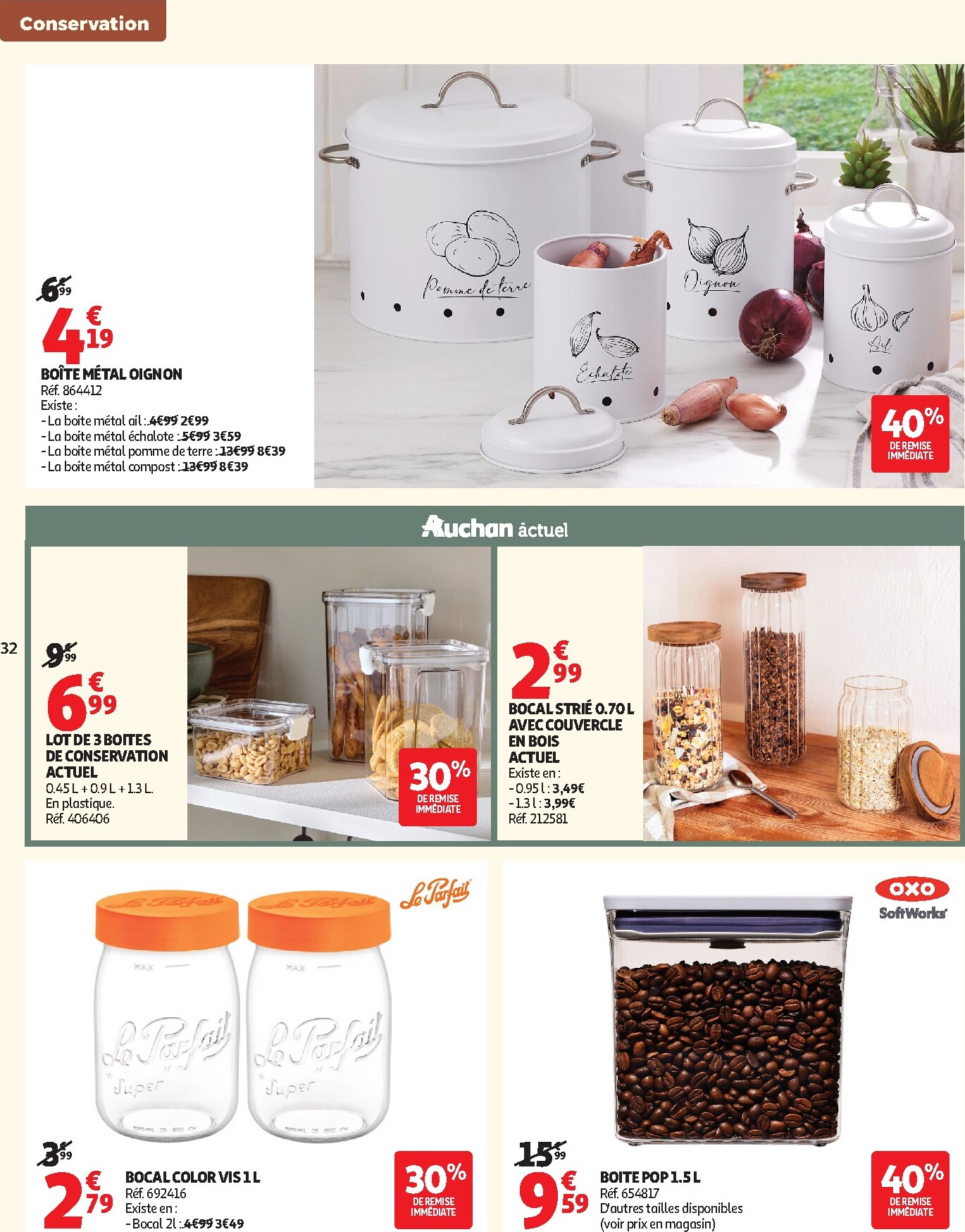 auchan - Flyer Auchan - Cuisine gourmande hypers pour la semaine prochaine du du mardi 22/09/2026 au du dimanche 04/10/2026 - page: 32