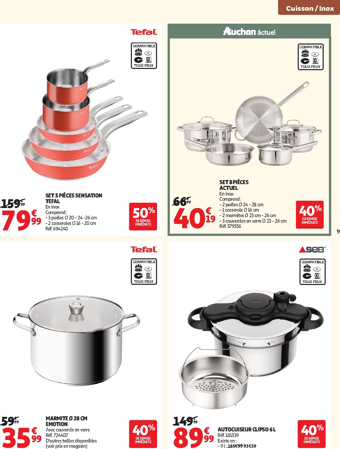 auchan - Flyer Auchan - Cuisine gourmande hypers pour la semaine prochaine du du mardi 22/09/2026 au du dimanche 04/10/2026 - page: 9
