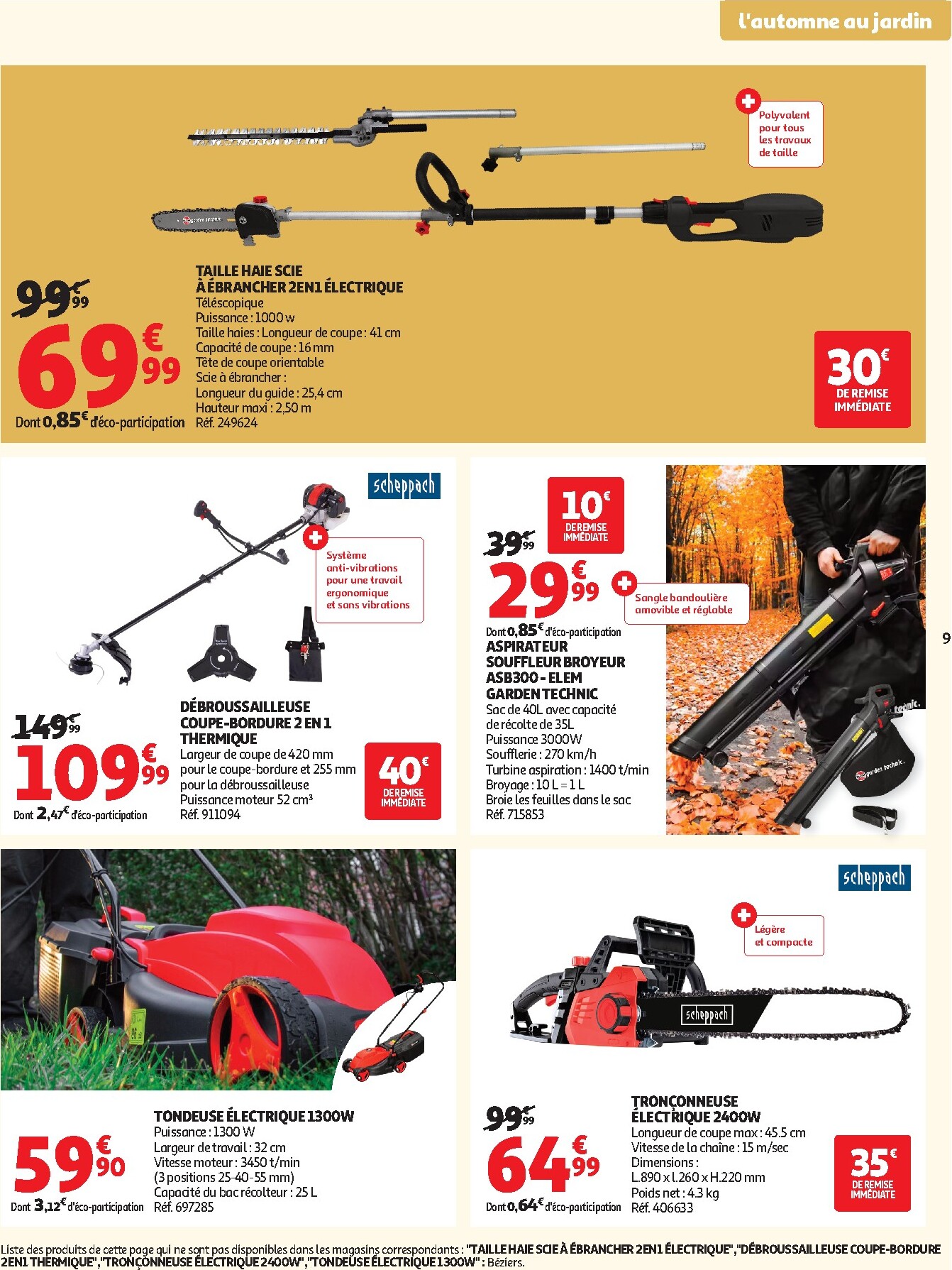 auchan - Flyer Auchan - Jardinage automne pour la semaine prochaine du du mardi 22/09/2026 au du dimanche 11/10/2026 - page: 9