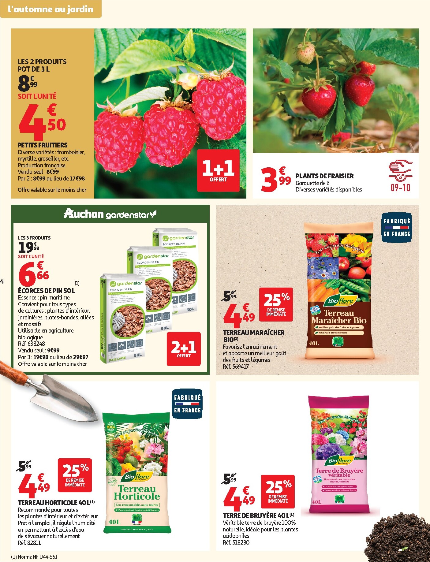auchan - Flyer Auchan - Jardinage automne pour la semaine prochaine du du mardi 22/09/2026 au du dimanche 11/10/2026 - page: 4