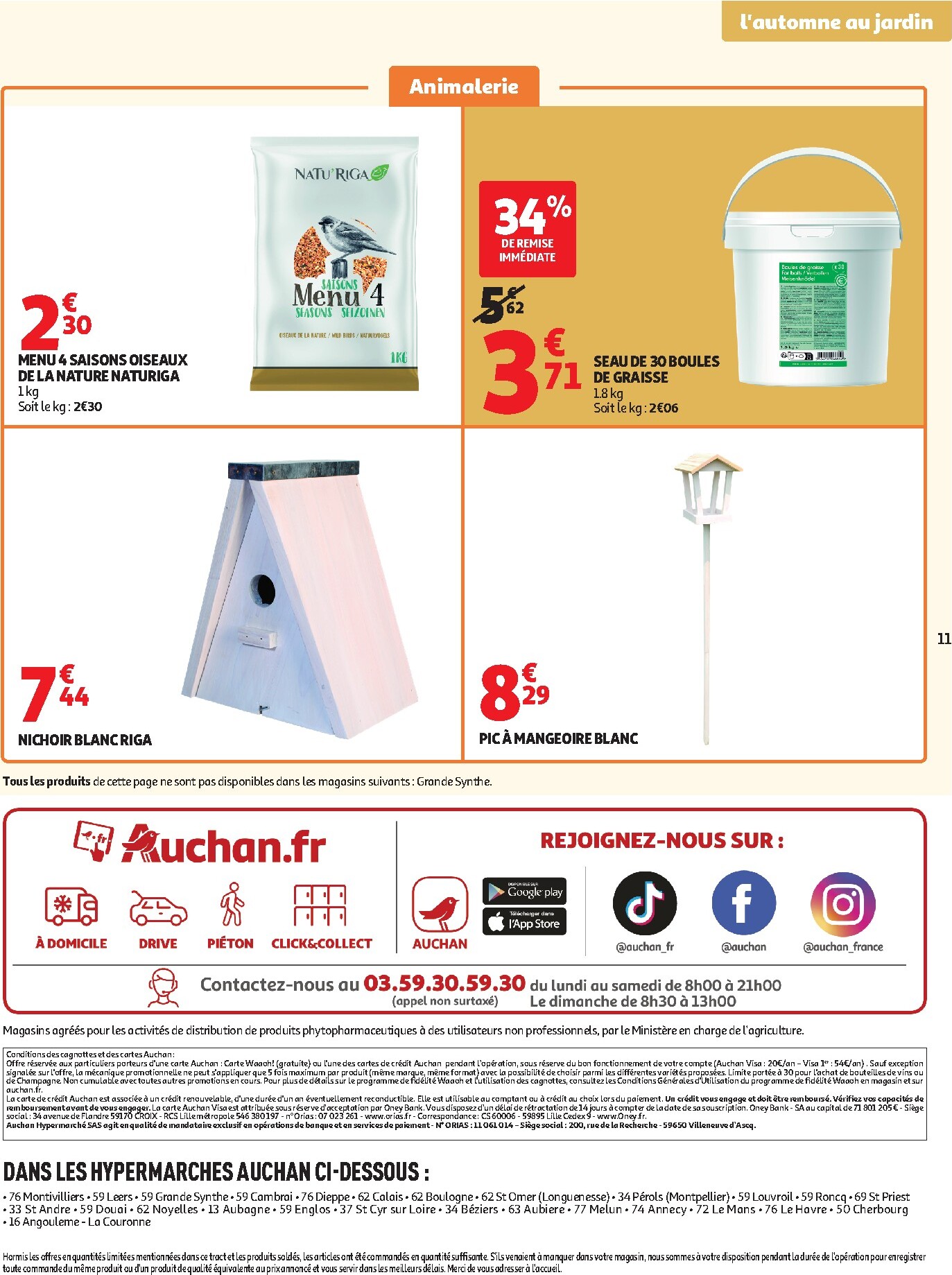 auchan - Flyer Auchan - Jardinage automne pour la semaine prochaine du du mardi 22/09/2026 au du dimanche 11/10/2026 - page: 11