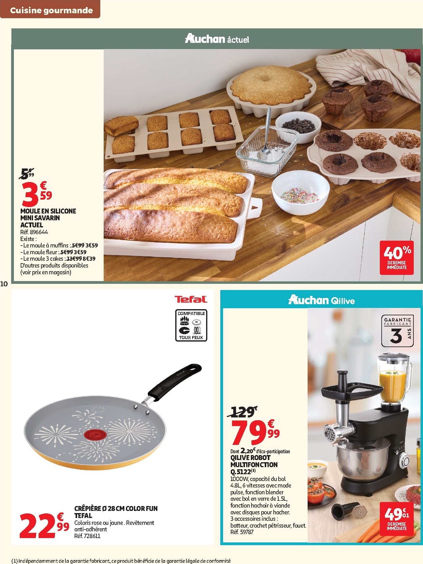 auchan - Flyer Auchan - Cuisine gourmande supers pour la semaine prochaine du du mardi 22/09/2026 au du samedi 03/10/2026 - page: 10