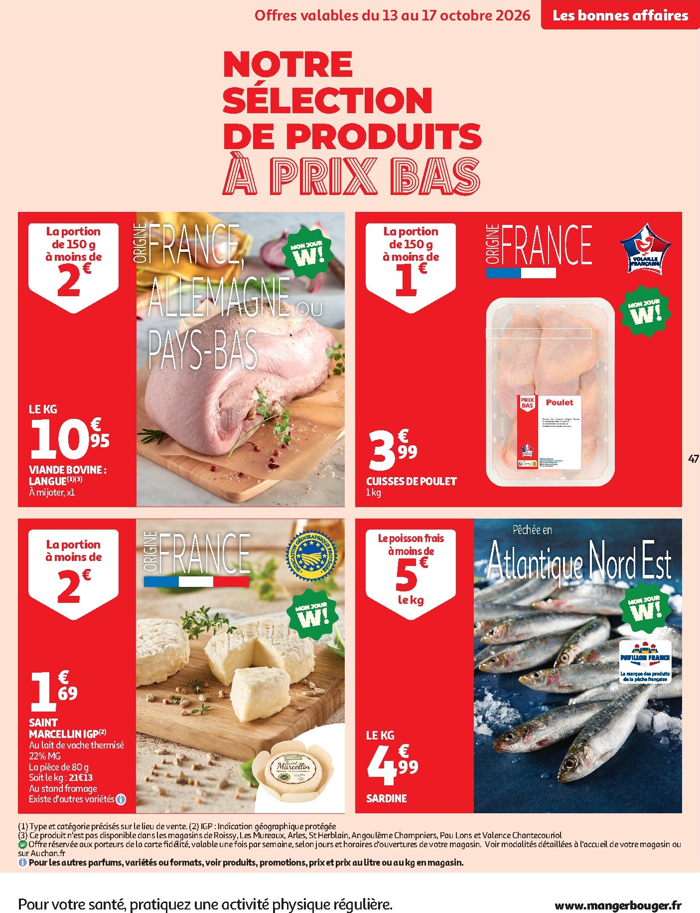 auchan - Flyer Auchan pour la semaine prochaine du du mardi 13/10/2026 au du dimanche 25/10/2026 - page: 47