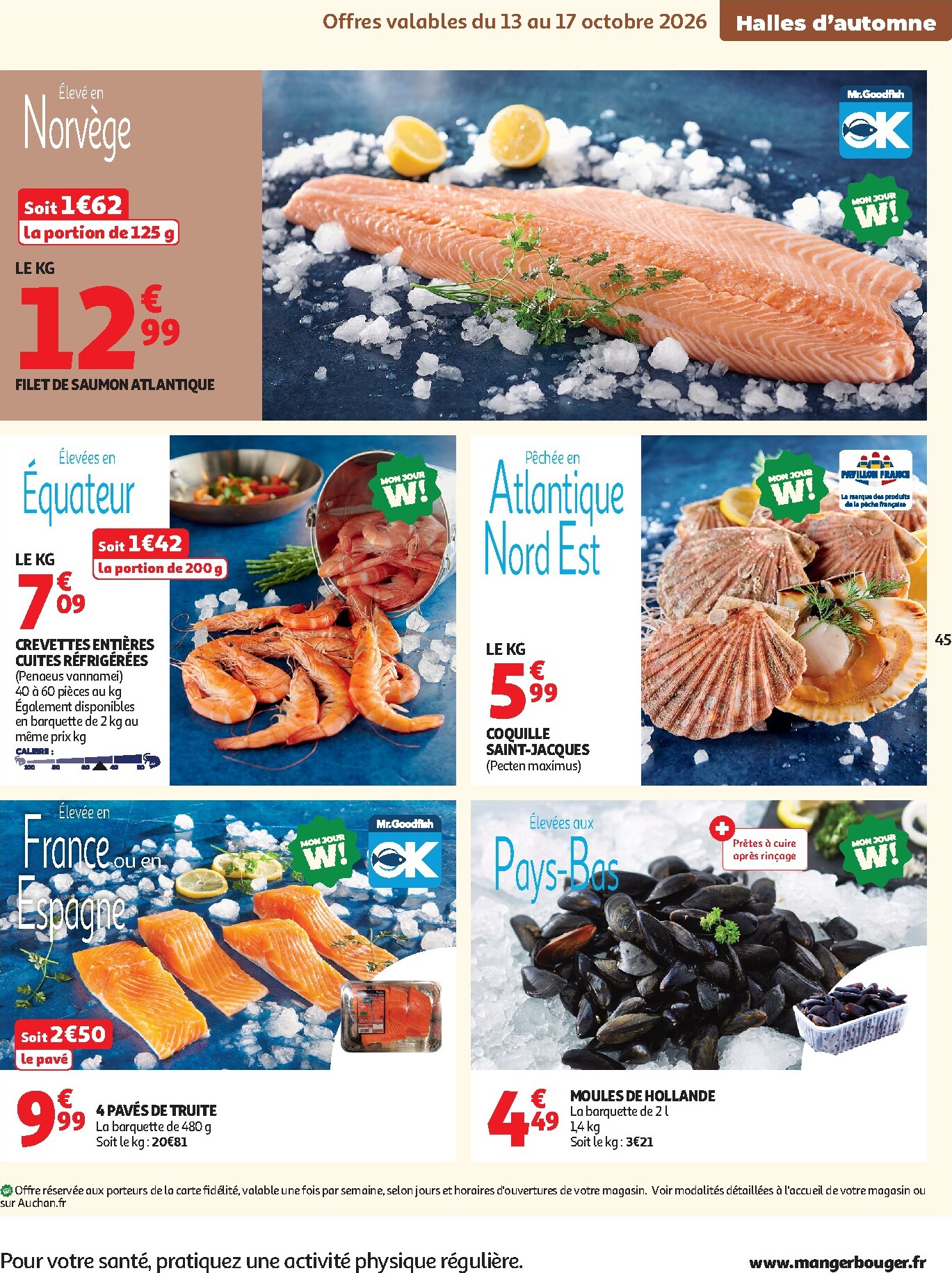 auchan - Flyer Auchan pour la semaine prochaine du du mardi 13/10/2026 au du dimanche 25/10/2026 - page: 45
