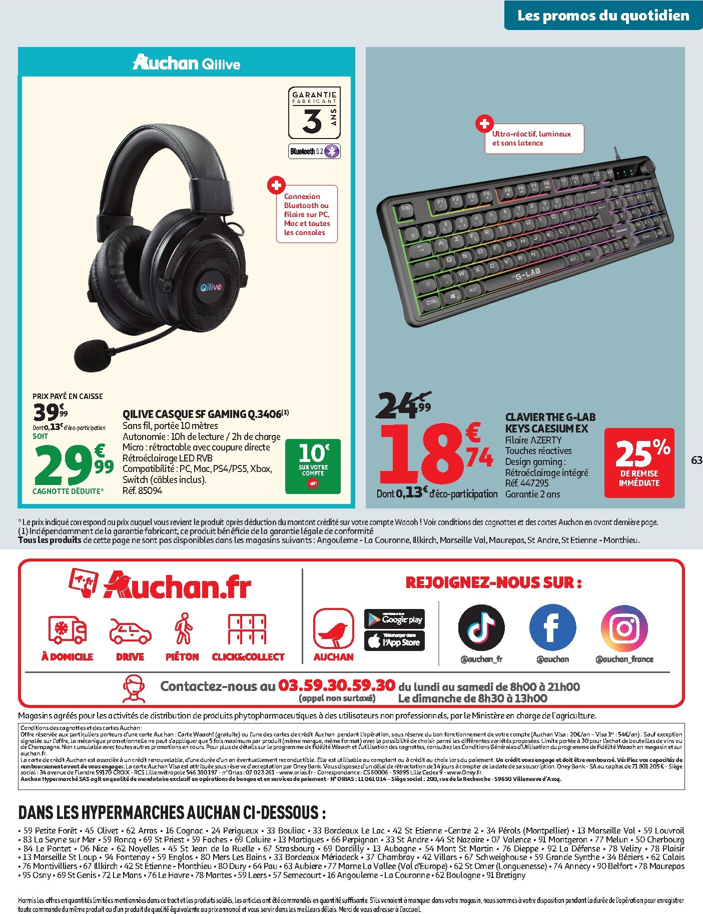 auchan - Flyer Auchan pour la semaine prochaine du du mardi 13/10/2026 au du dimanche 25/10/2026 - page: 63