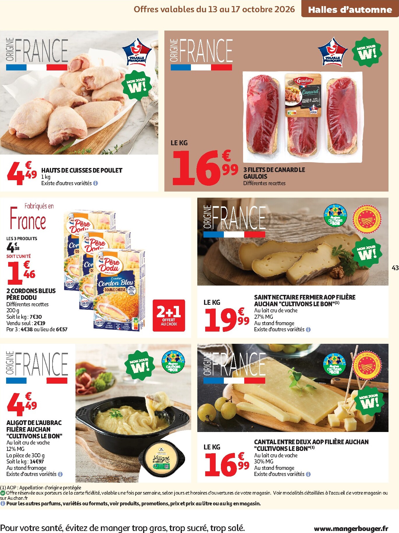 auchan - Flyer Auchan pour la semaine prochaine du du mardi 13/10/2026 au du dimanche 25/10/2026 - page: 43