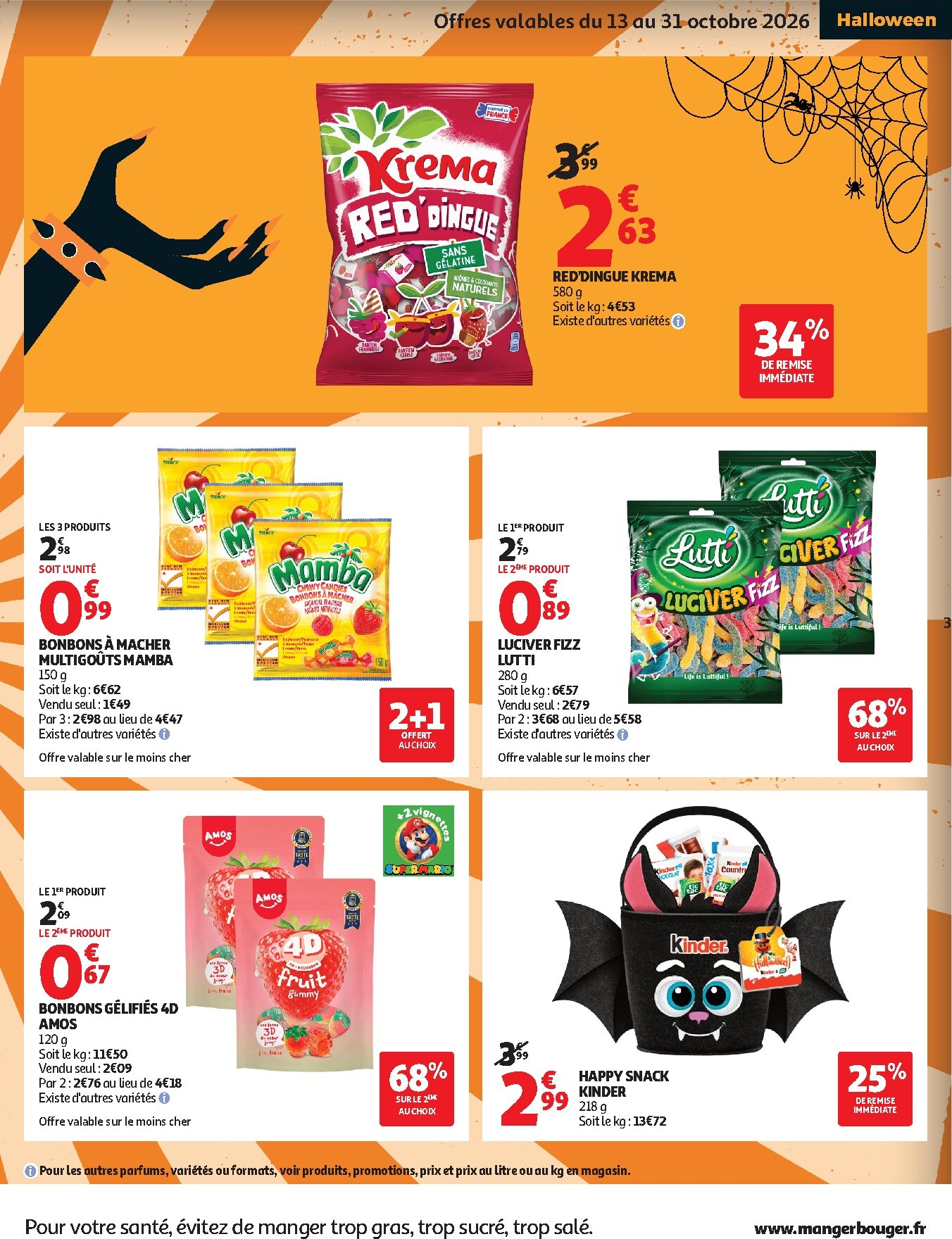 auchan - Flyer Auchan - Halloween supers - Supermarché pour la semaine prochaine du du mardi 13/10/2026 au du samedi 24/10/2026 - page: 3