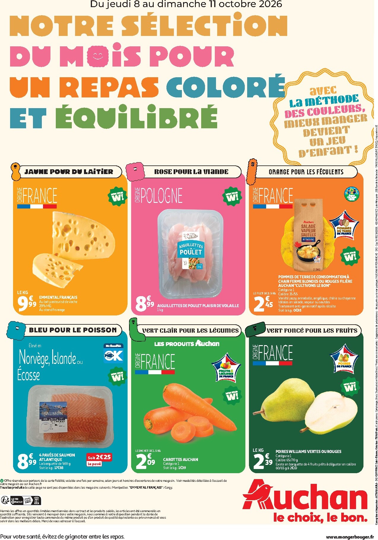 auchan - Current Auchan - Le choix des couleurs - Hypermarché leaflet valid from de jeudi 08/10/2026 to du dimanche 11/10/2026 - page: 2