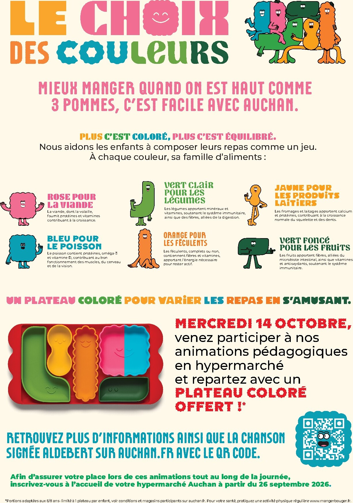 auchan - Current Auchan - Le choix des couleurs - Hypermarché leaflet valid from de jeudi 08/10/2026 to du dimanche 11/10/2026