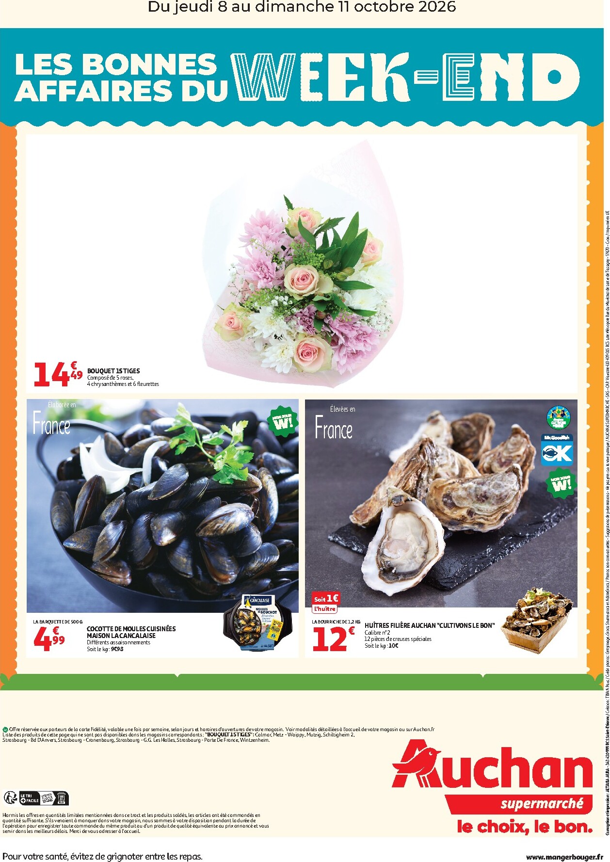 auchan - Current Auchan Supermarché - Les bons plans du week-end leaflet valid from de jeudi 08/10/2026 to du dimanche 11/10/2026 - page: 2