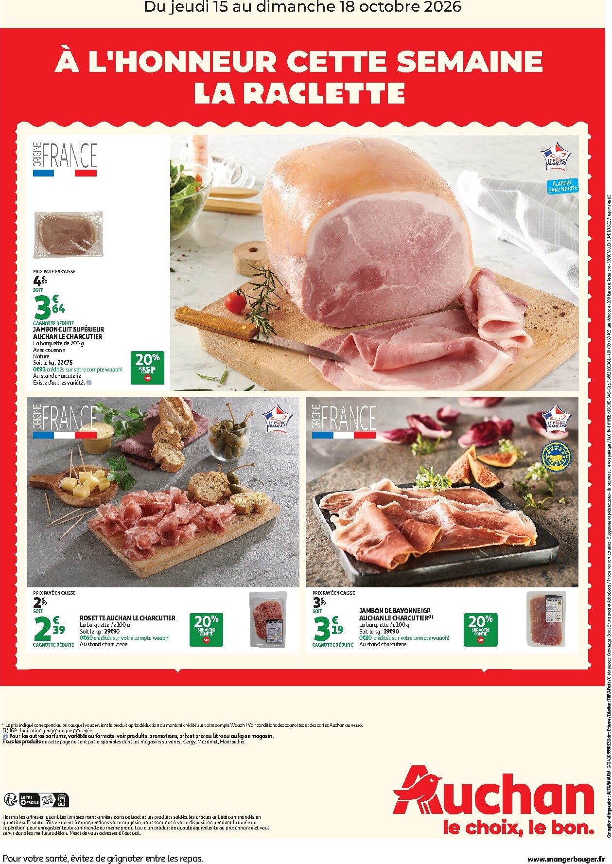 auchan - Current Auchan - À l'honneur cette semaine leaflet valid from de jeudi 15/10/2026 to du dimanche 18/10/2026 - page: 2