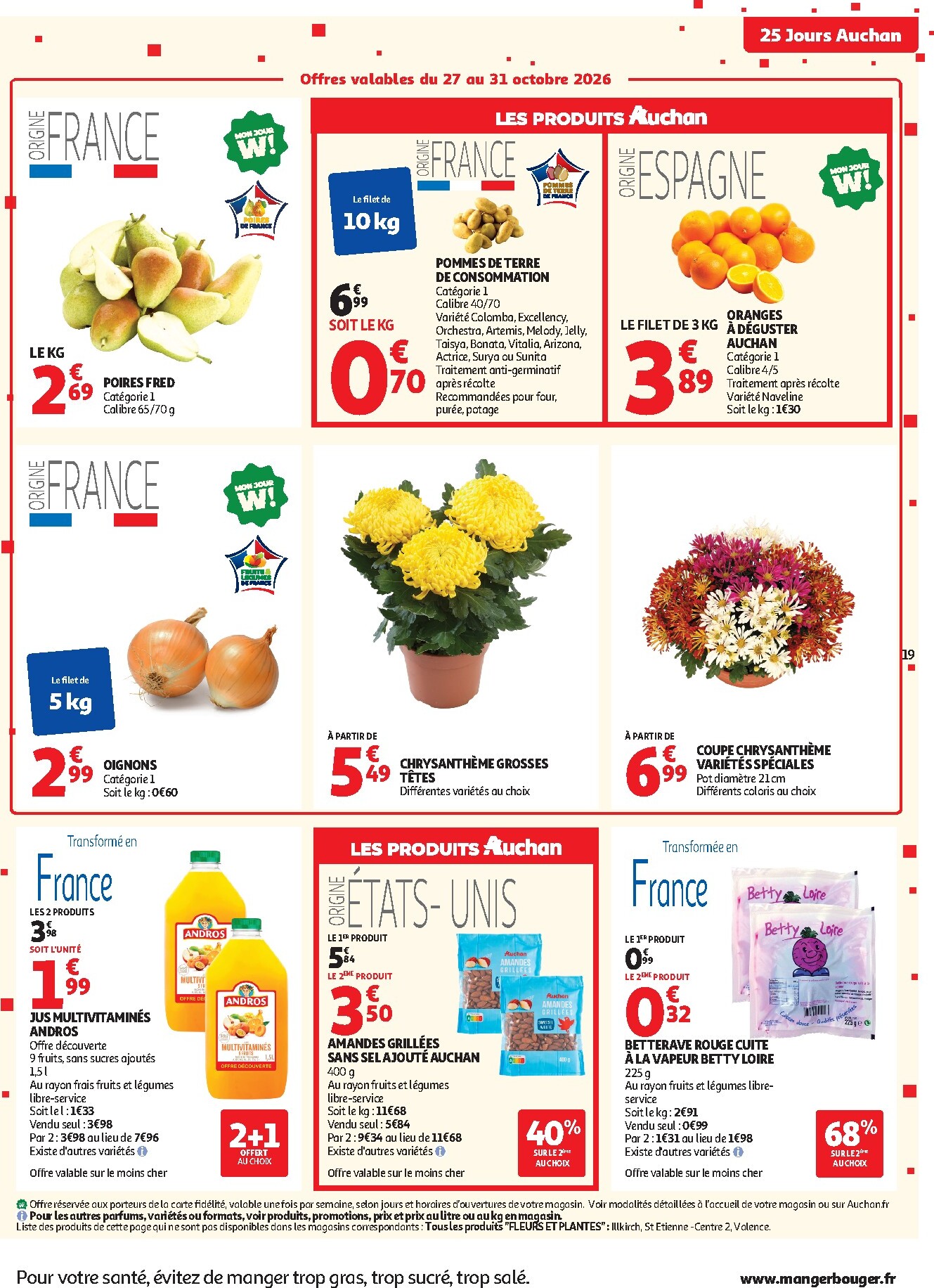 auchan - Flyer Auchan - 25 jours pour la semaine prochaine du du mardi 27/10/2026 au du dimanche 01/11/2026 - page: 19