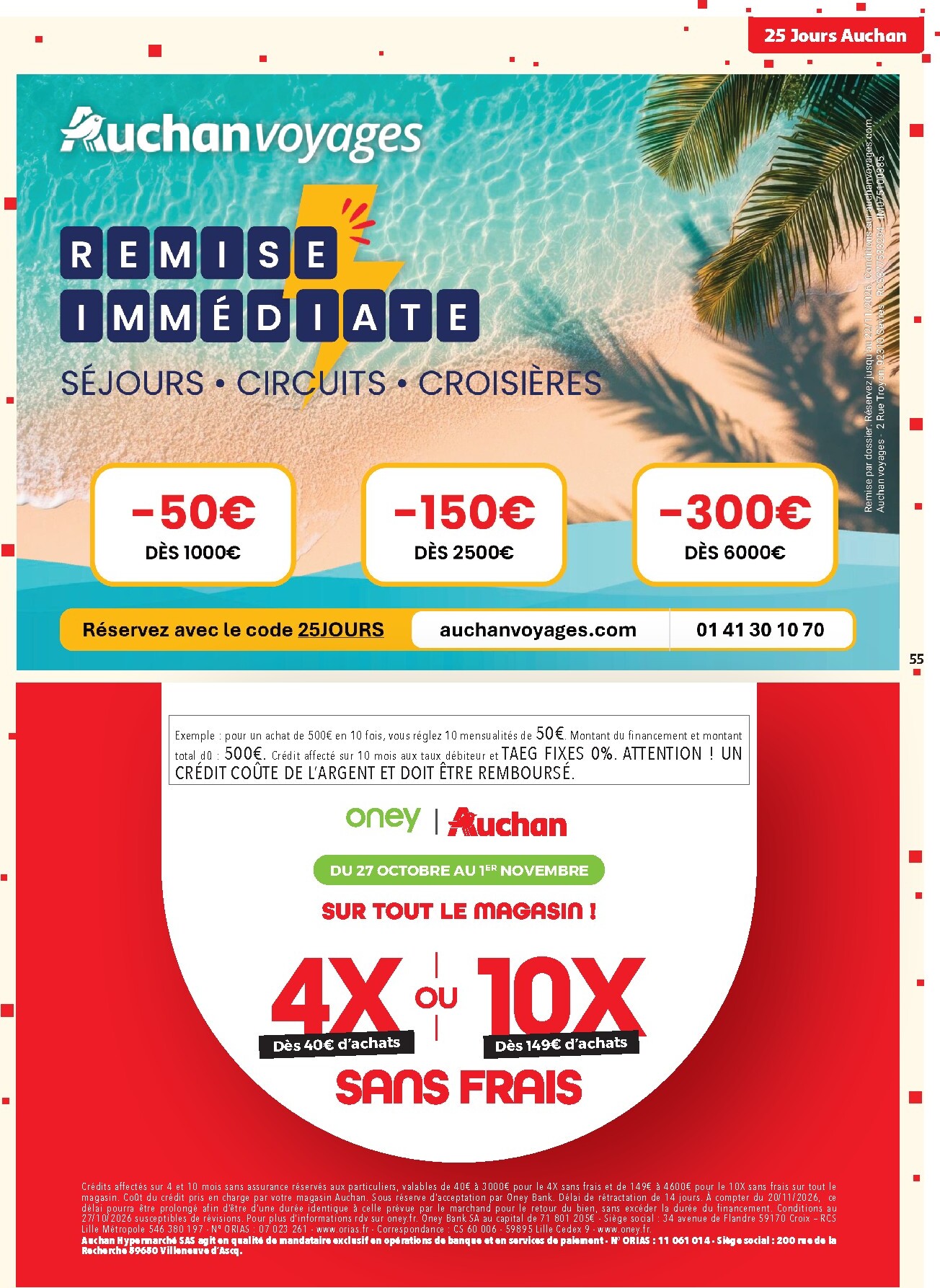 auchan - Flyer Auchan - 25 jours pour la semaine prochaine du du mardi 27/10/2026 au du dimanche 01/11/2026 - page: 55