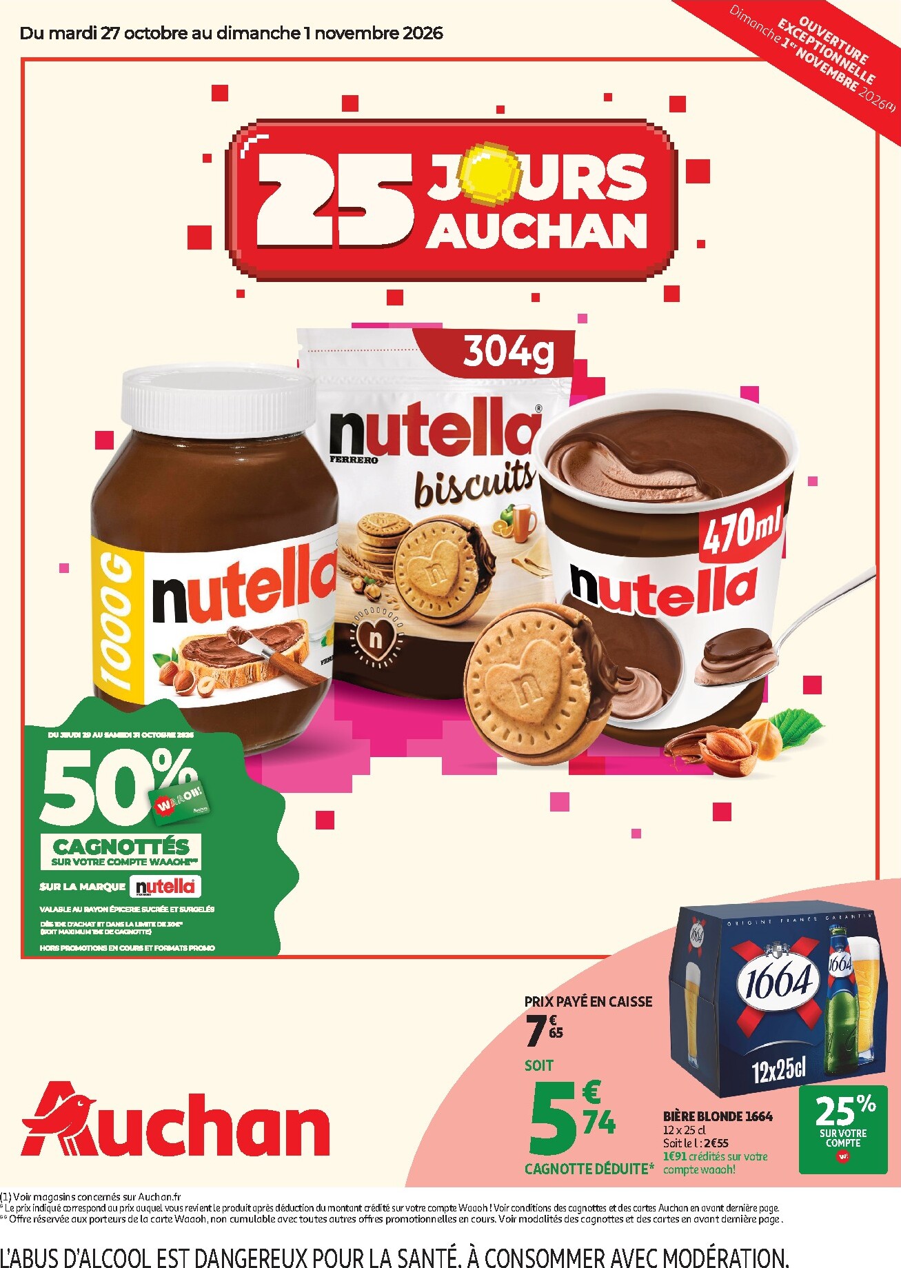 auchan - Flyer Auchan - 25 jours pour la semaine prochaine du du mardi 27/10/2026 au du dimanche 01/11/2026