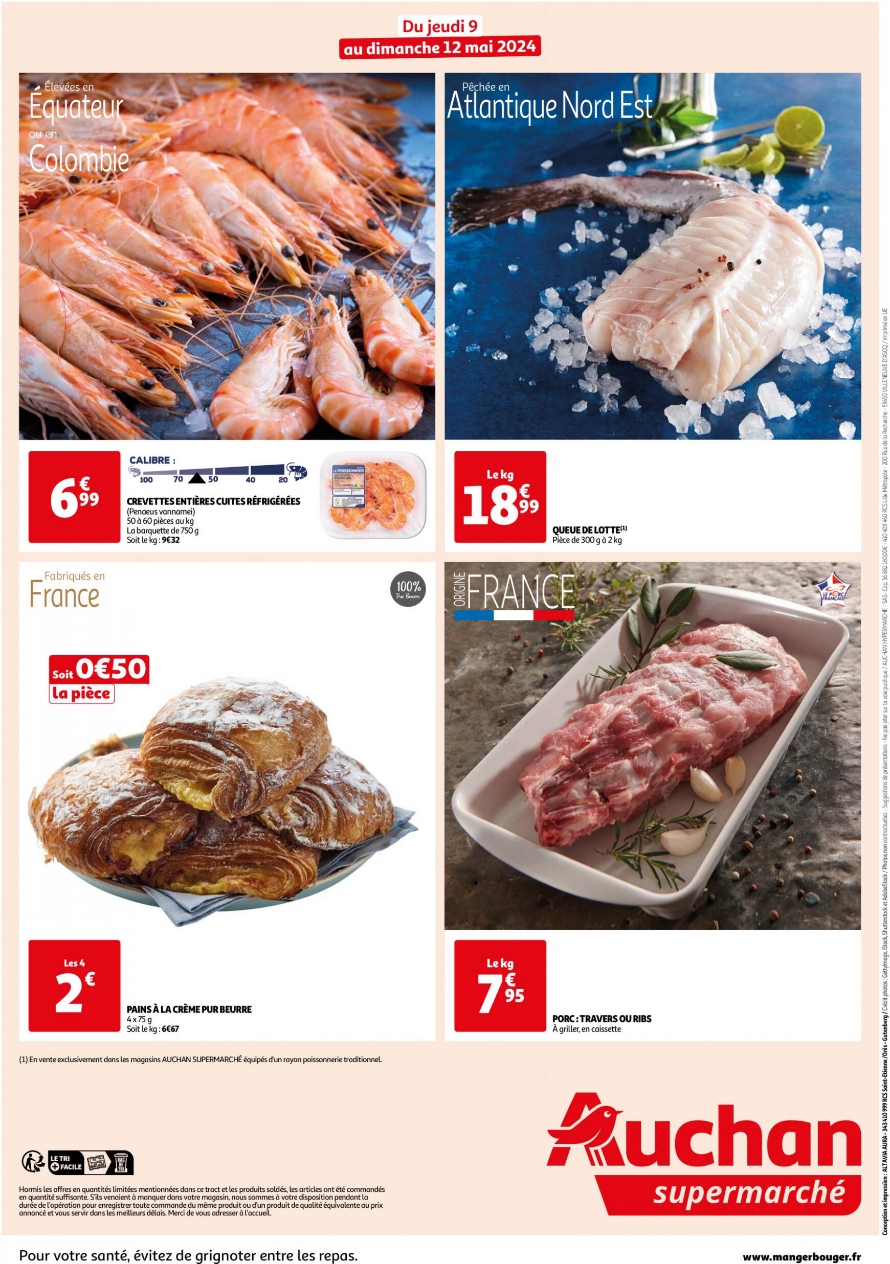 auchan - Prospectus Auchan Supermarché - Les bons plans du week-end dans votre super ! actuel 09.05. - 12.05. - page: 2