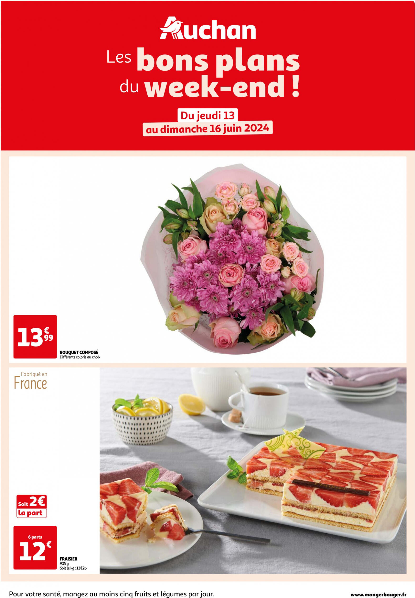 auchan - Prospectus Auchan - Les bons plans du week-end dans votre hyper ! actuel 13.06. - 16.06. - page: 1