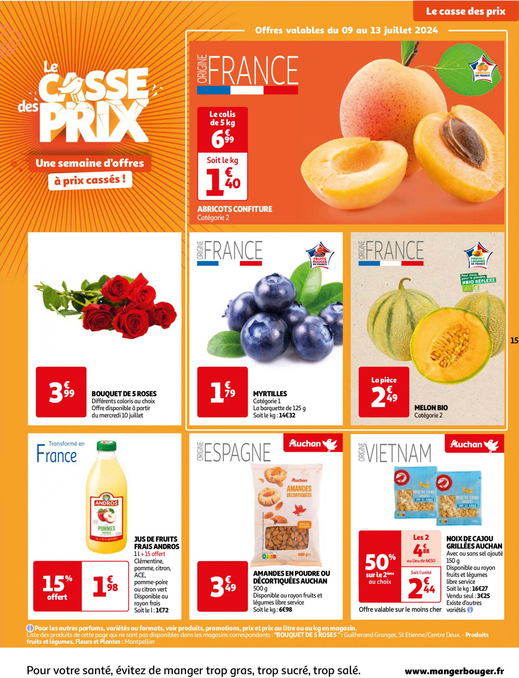 auchan - Prospectus Auchan - Le casse des prix, c'est maintenant ! actuel 09.07. - 15.07. - page: 15