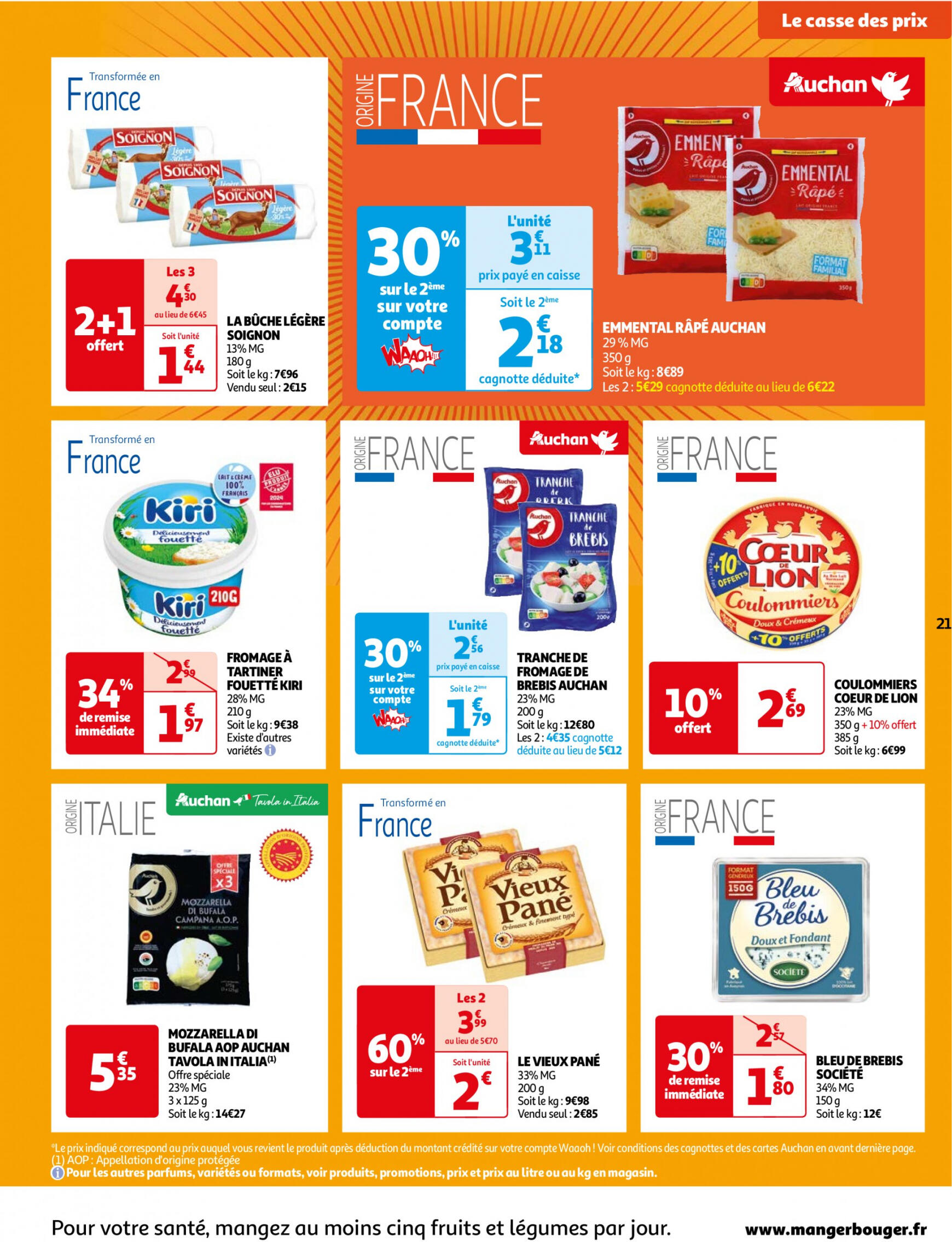 auchan - Prospectus Auchan - Le casse des prix, c'est maintenant ! actuel 09.07. - 15.07. - page: 21