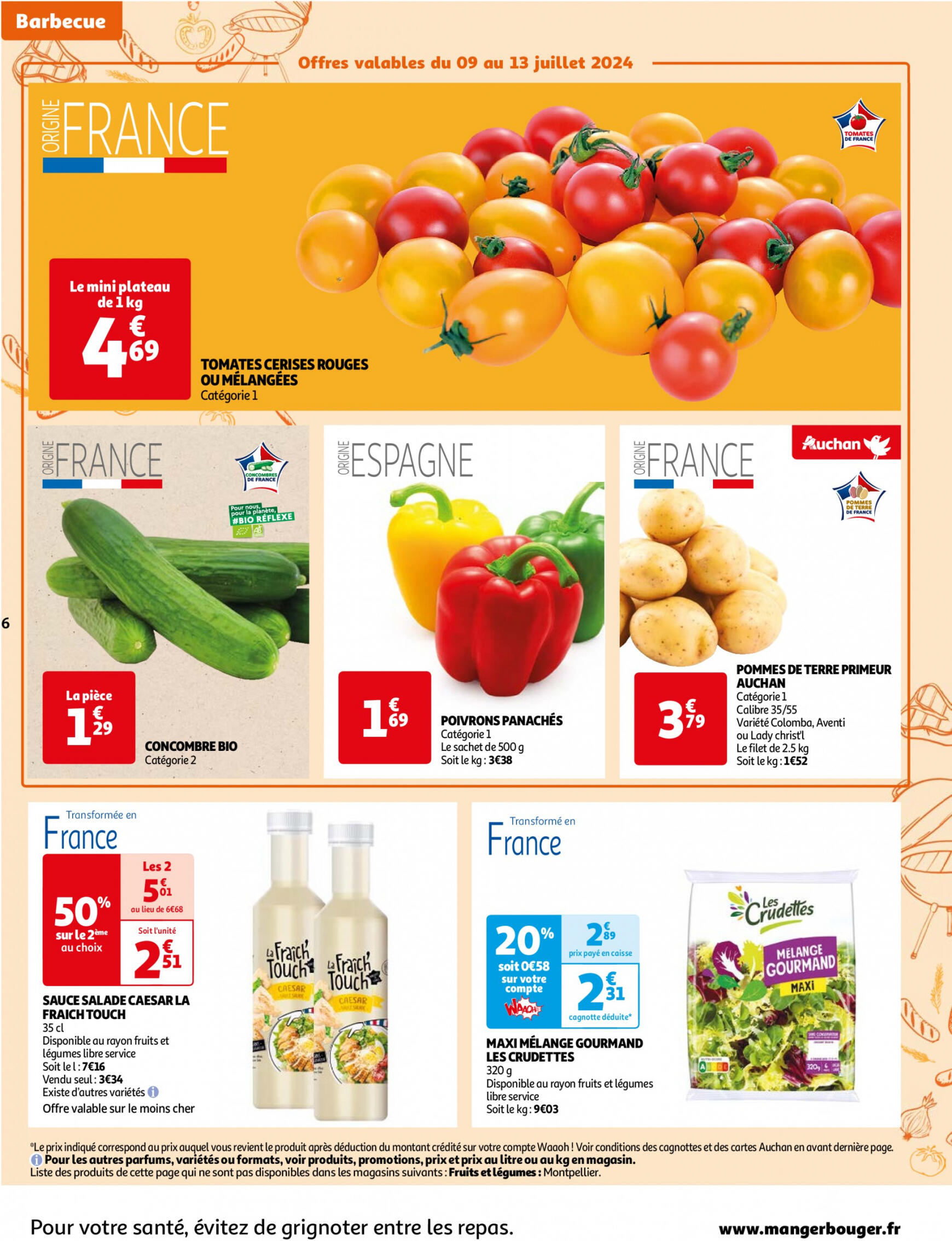 auchan - Prospectus Auchan - Le casse des prix, c'est maintenant ! actuel 09.07. - 15.07. - page: 6