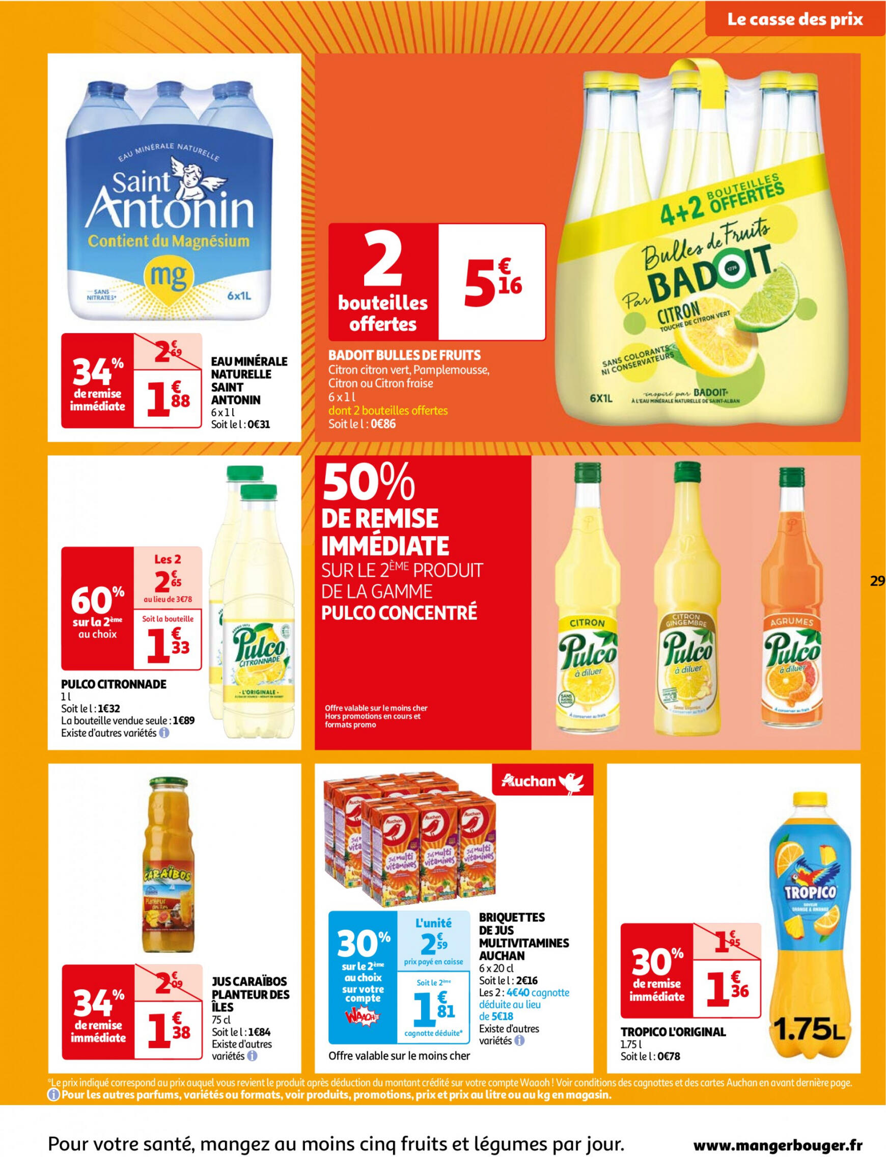 auchan - Prospectus Auchan - Le casse des prix, c'est maintenant ! actuel 09.07. - 15.07. - page: 29