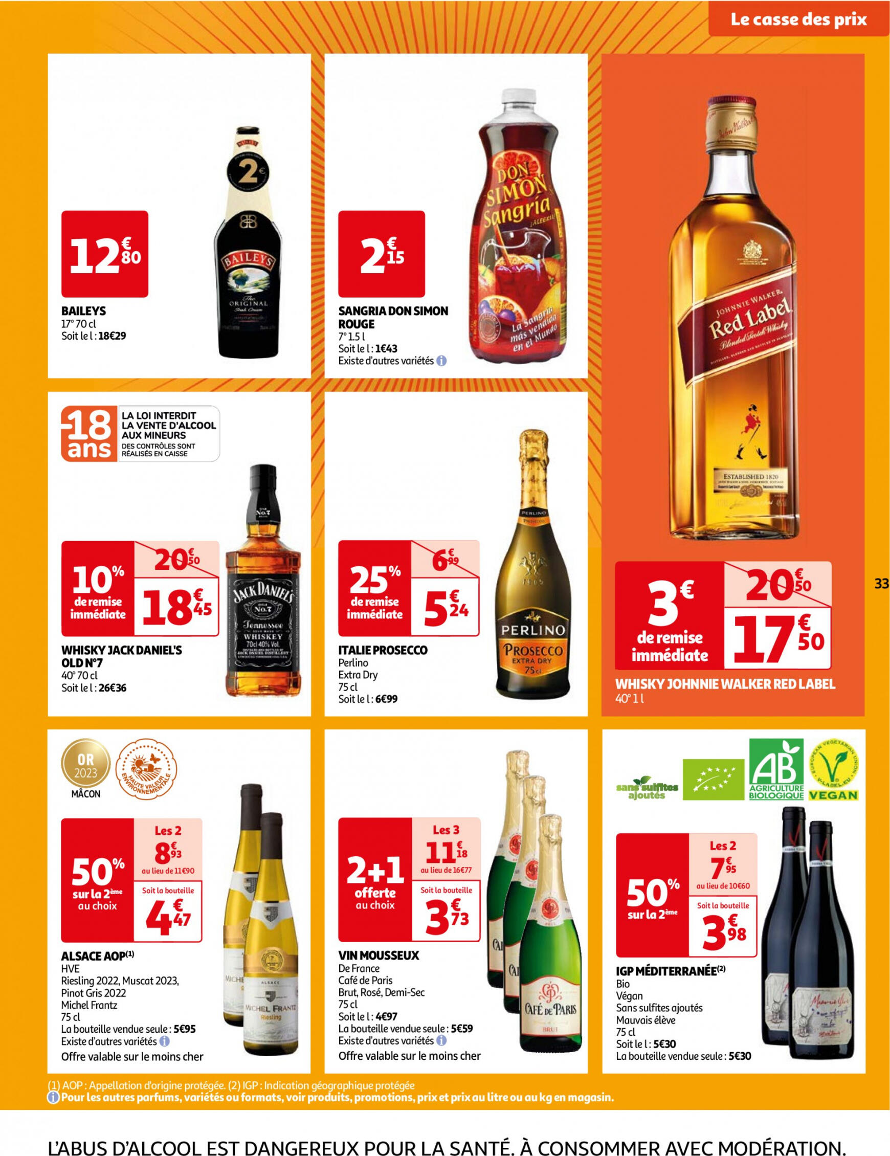 auchan - Prospectus Auchan - Le casse des prix, c'est maintenant ! actuel 09.07. - 15.07. - page: 33